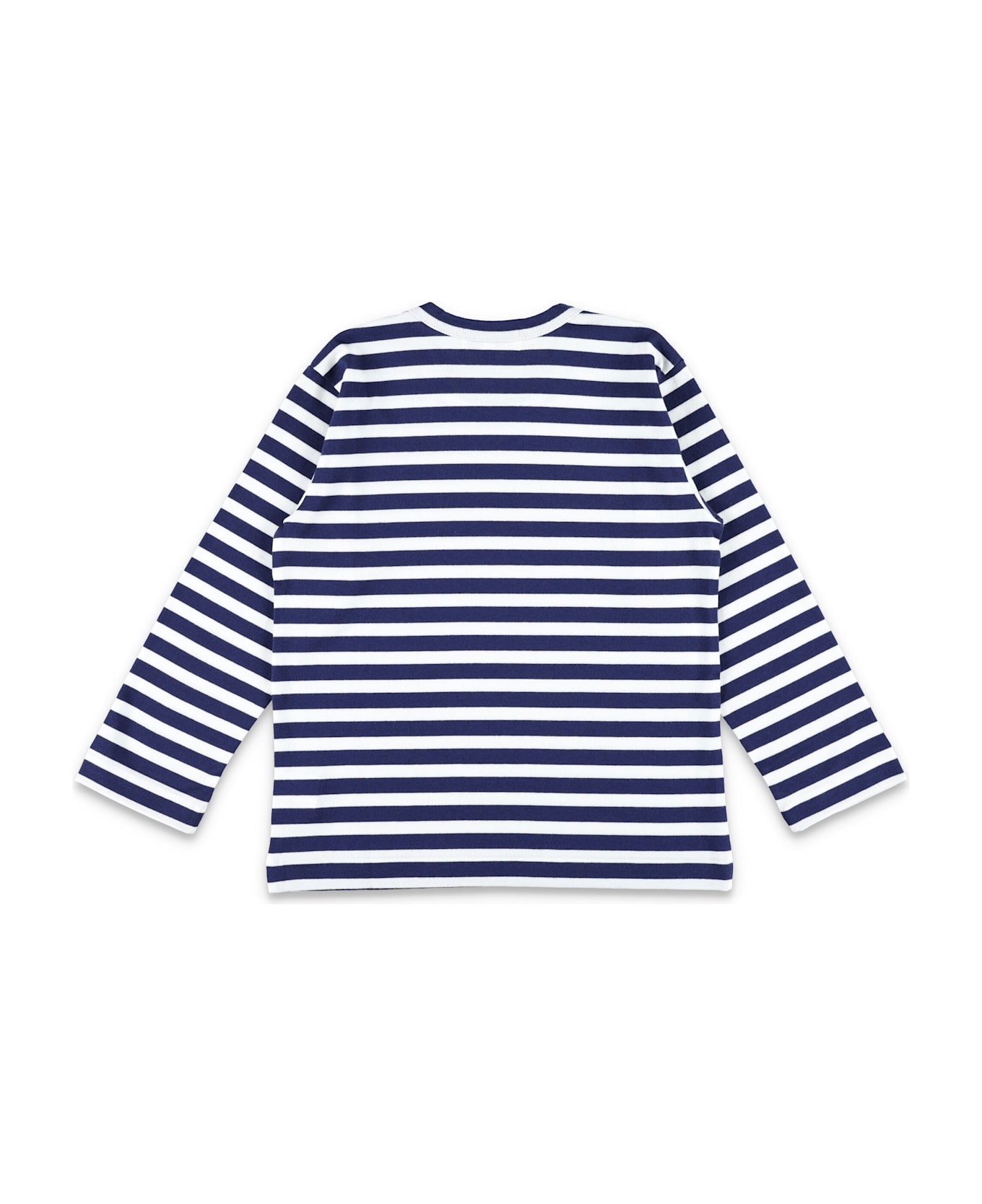 Comme des Garçons Play Kid - Striped Long Sleeve T-shirt - NAVY