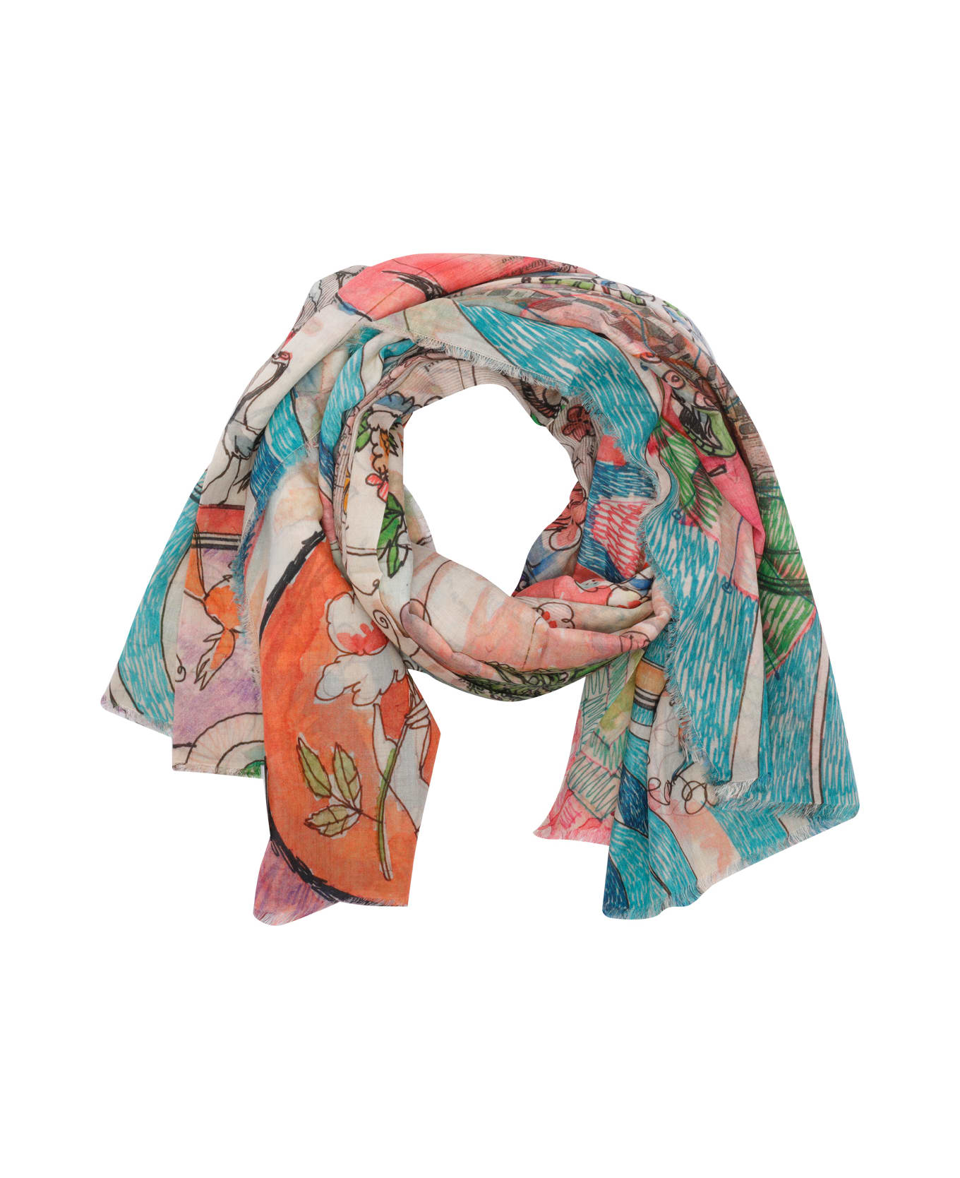 Faliero Sarti Japan Scarf - MultiColour