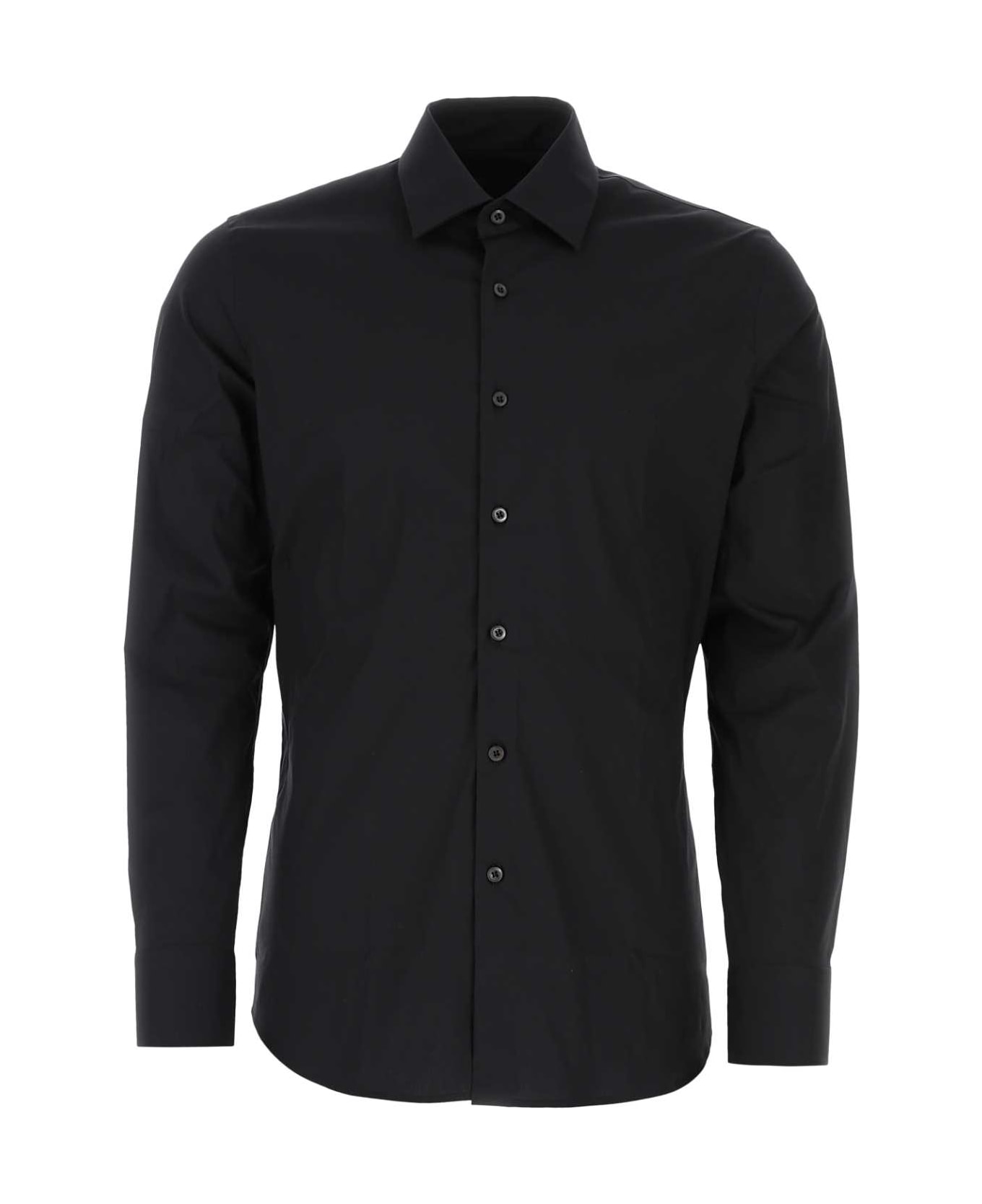 Prada Black Poplin Shirt - F0002 シャツ