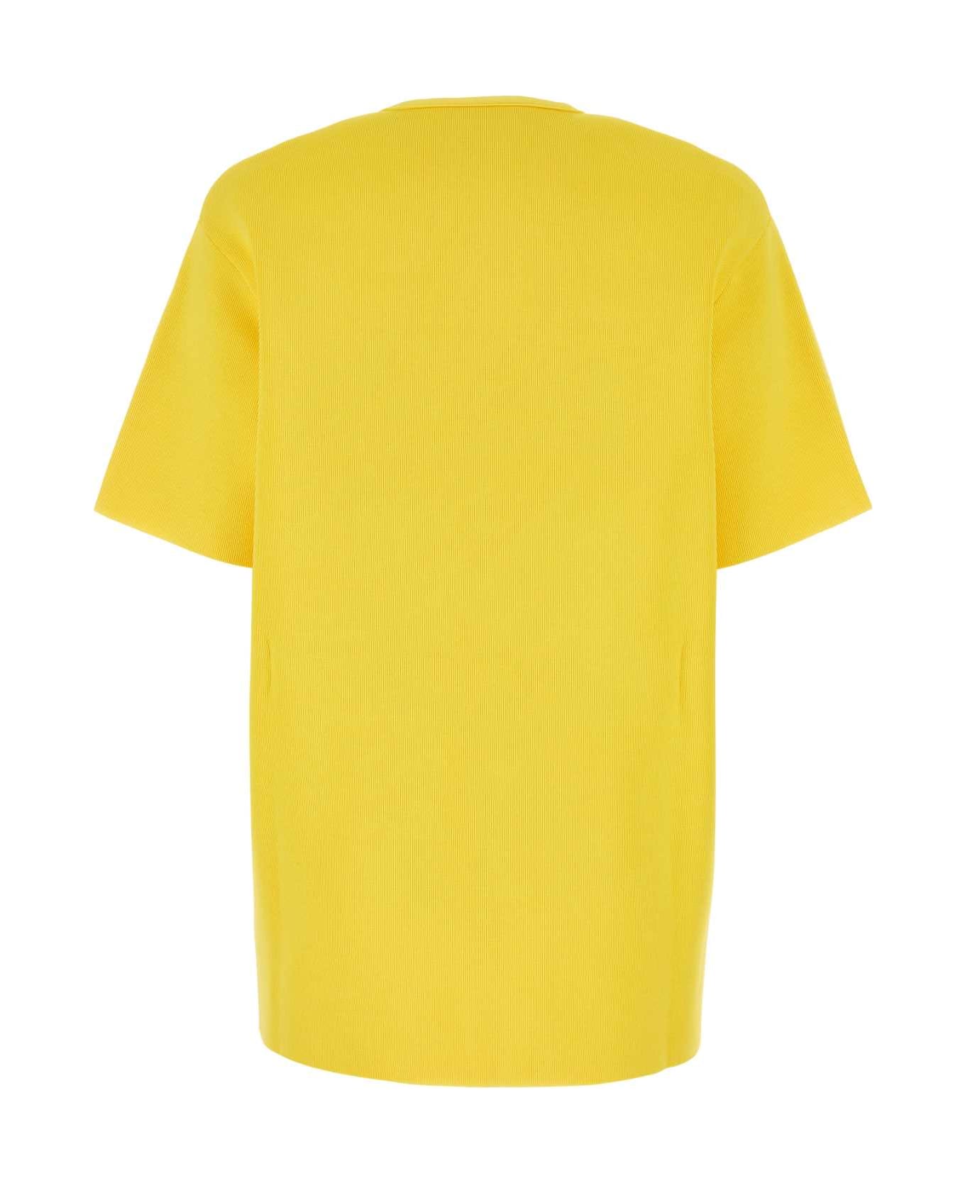Jil Sander Yellow Viscose Blend T-shirt - 736