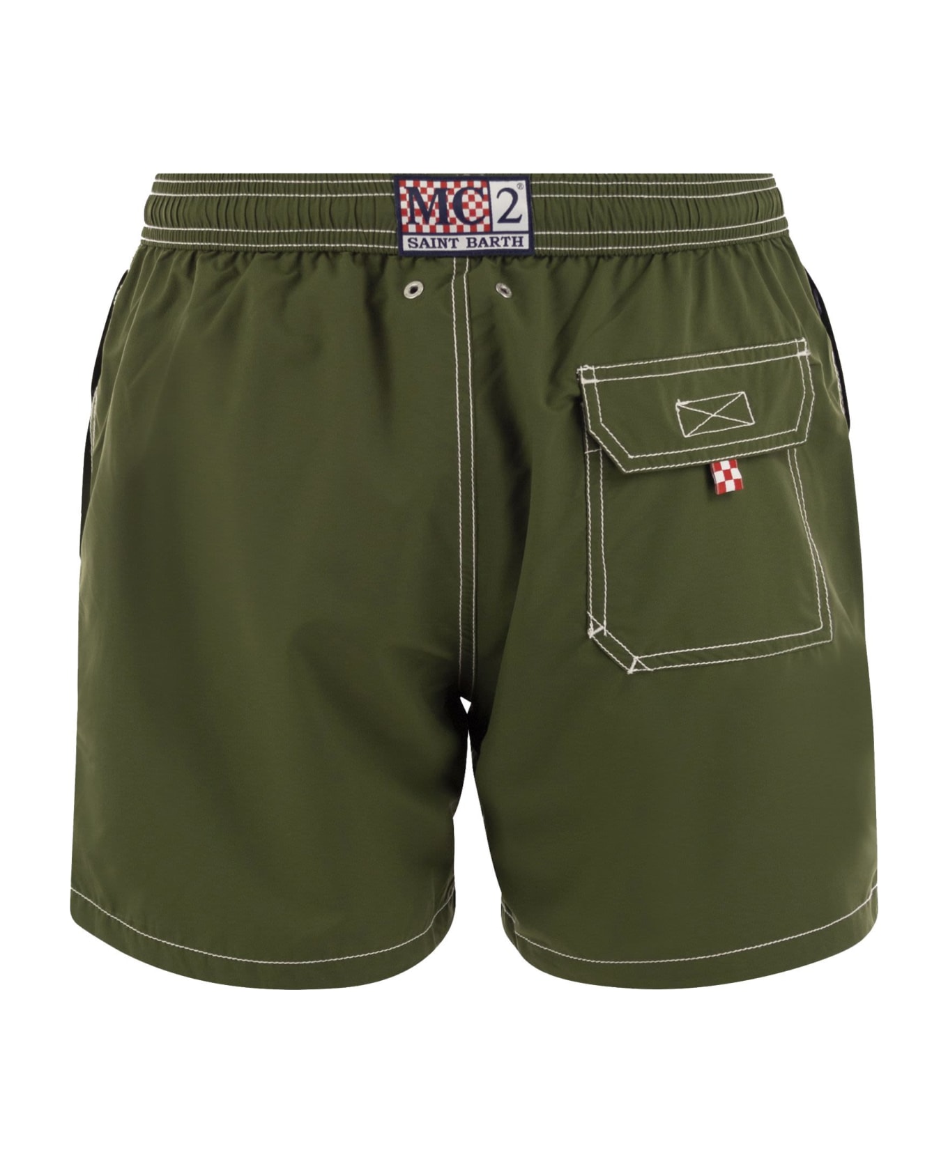 MC2 Saint Barth Patmos - Beach Shorts - Military Green