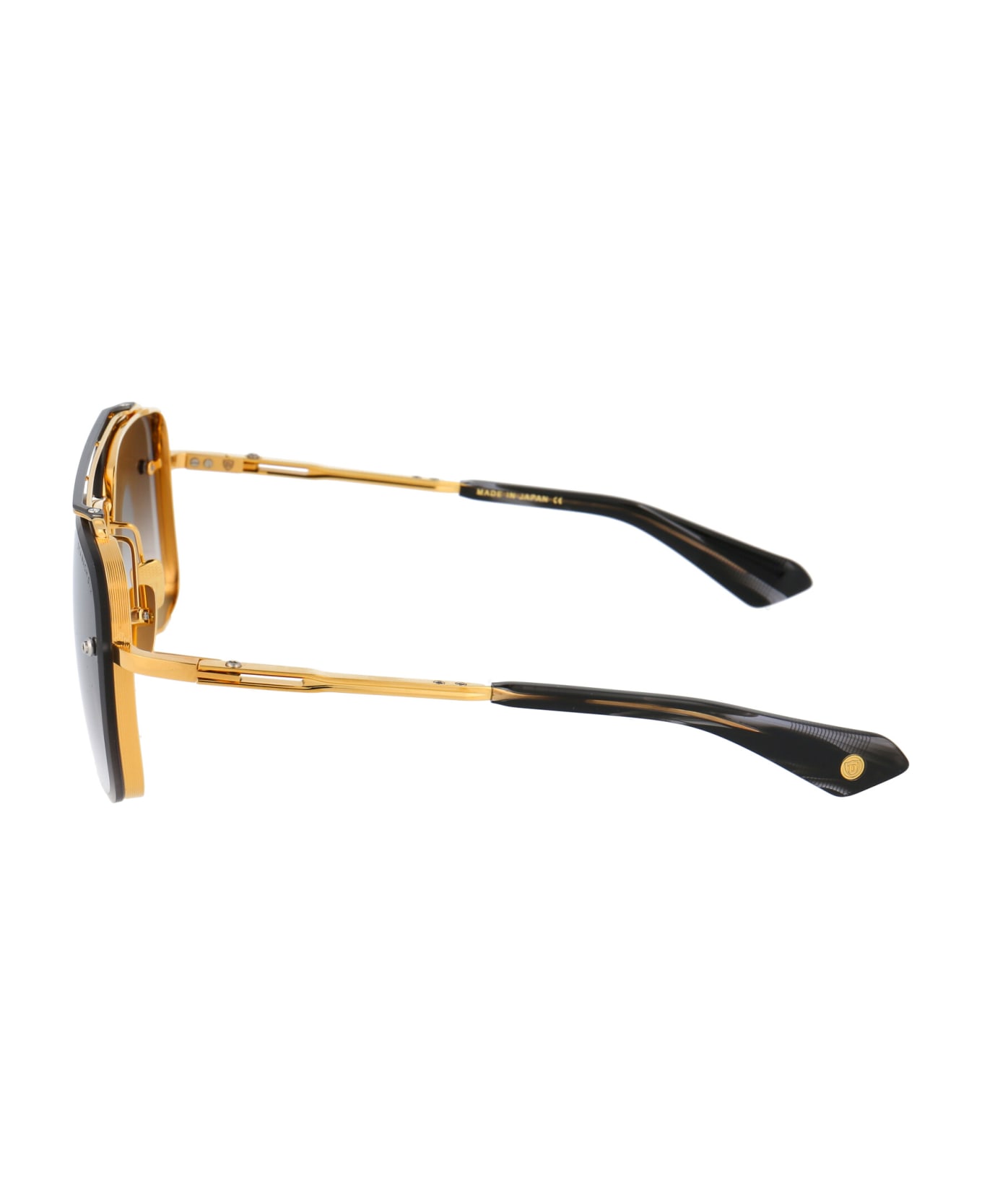 Dita Mach-six Sunglasses - Yellow Gold - Black Rhodium