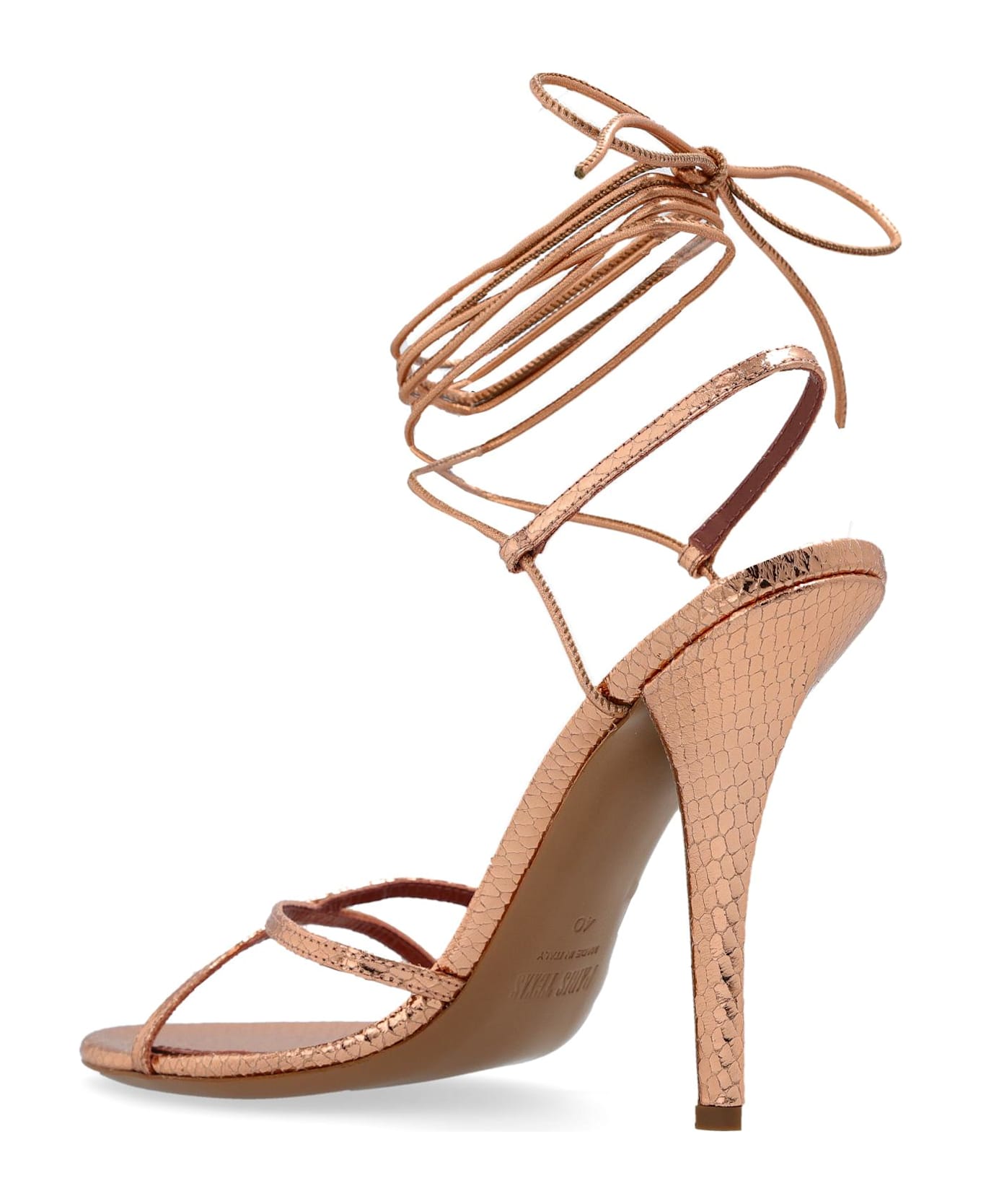 Paris Texas Linda Heeled Sandals - Golden