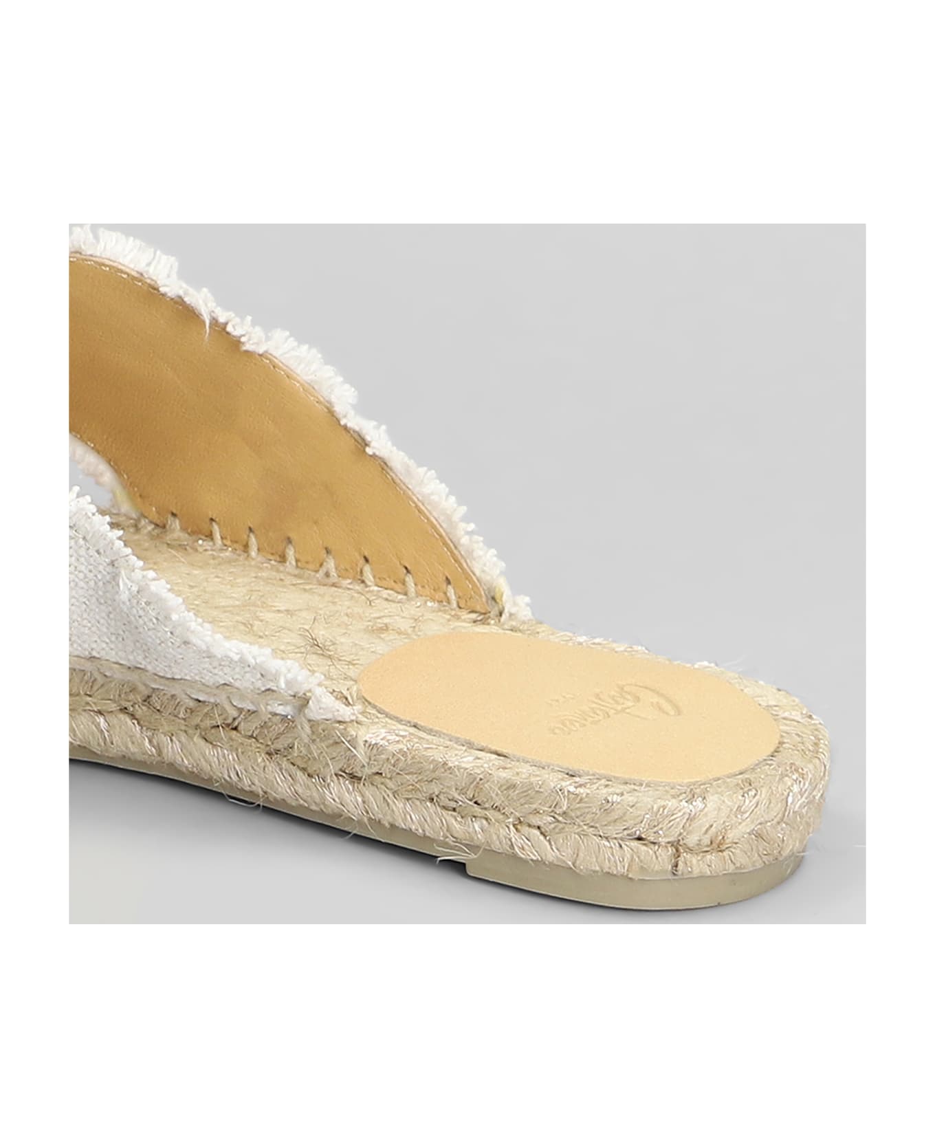 Castañer Palmera-032 Flats In White Canvas - white