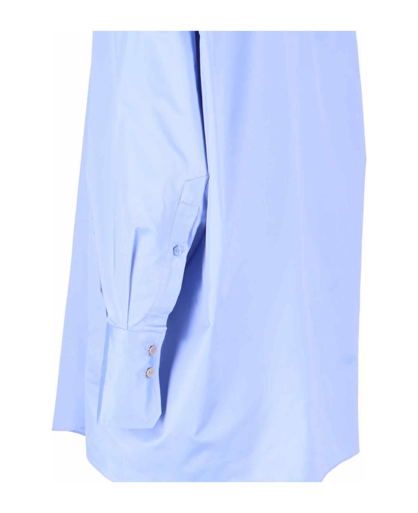 Patou Satin Shirt - Light Blue シャツ