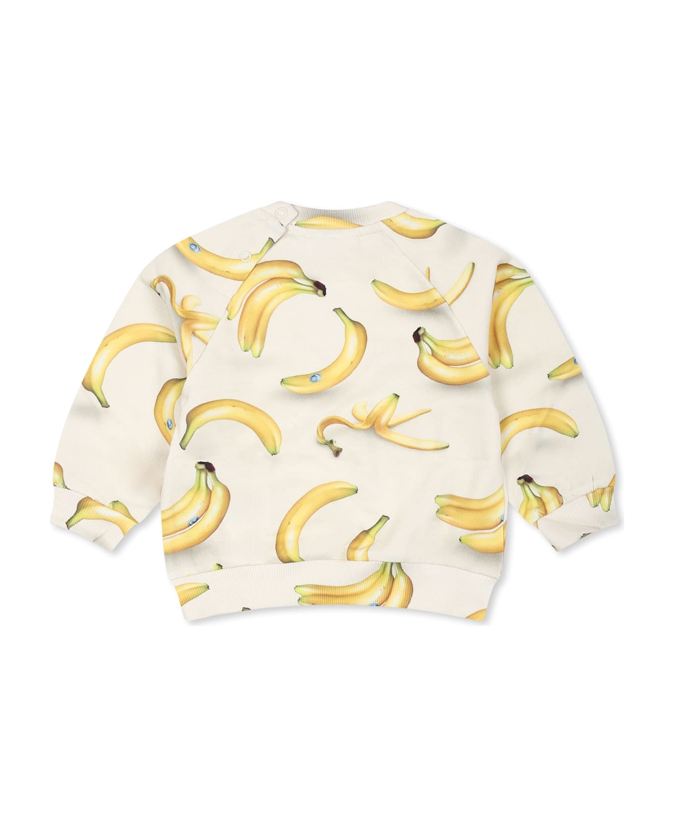 Molo Ivory Sweatshirt For Babykids With Banana - Ivory