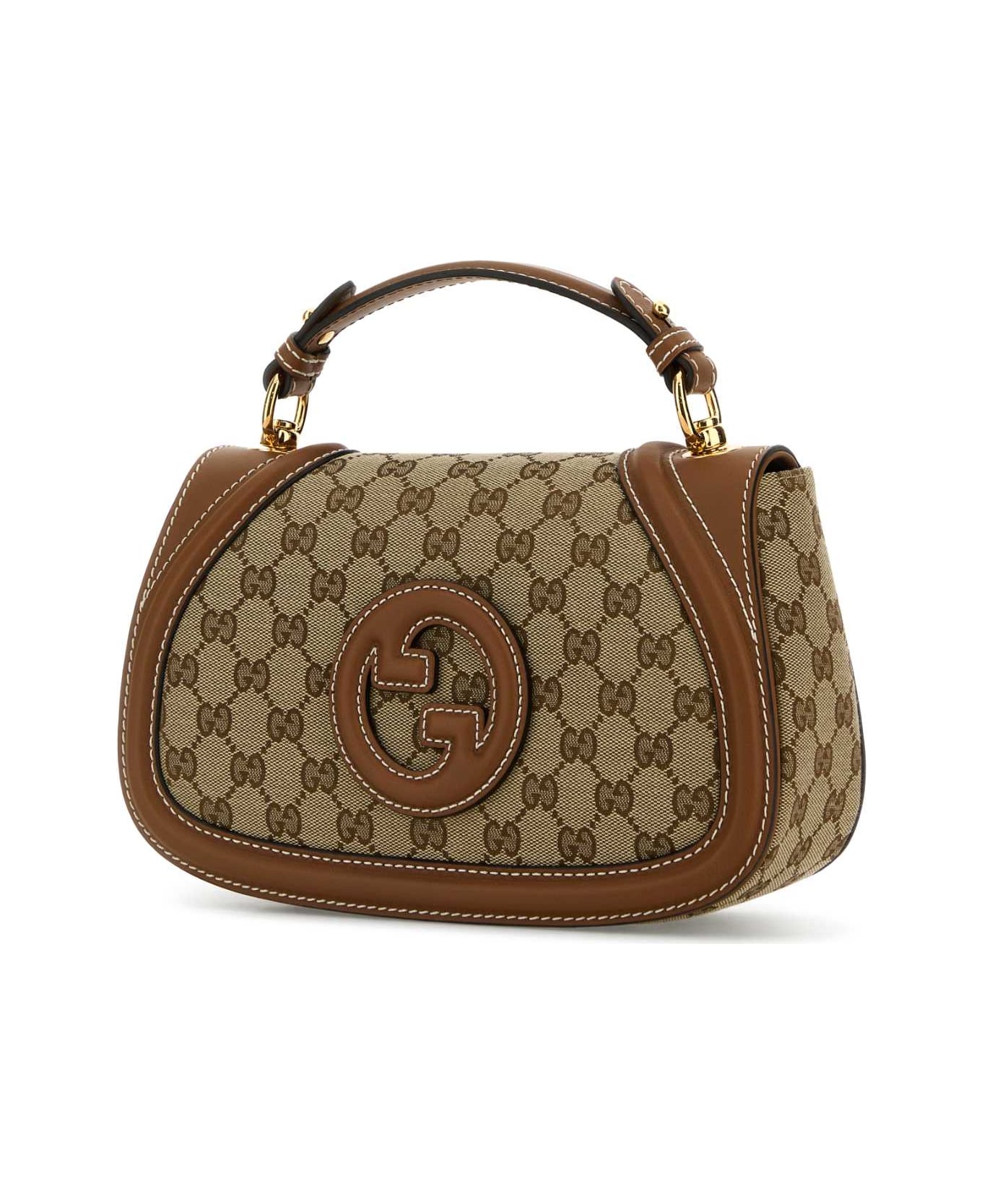 Gucci Original Gg Fabric Gucci Blondie Handbag - BEIGEEBONYSUNDIAL