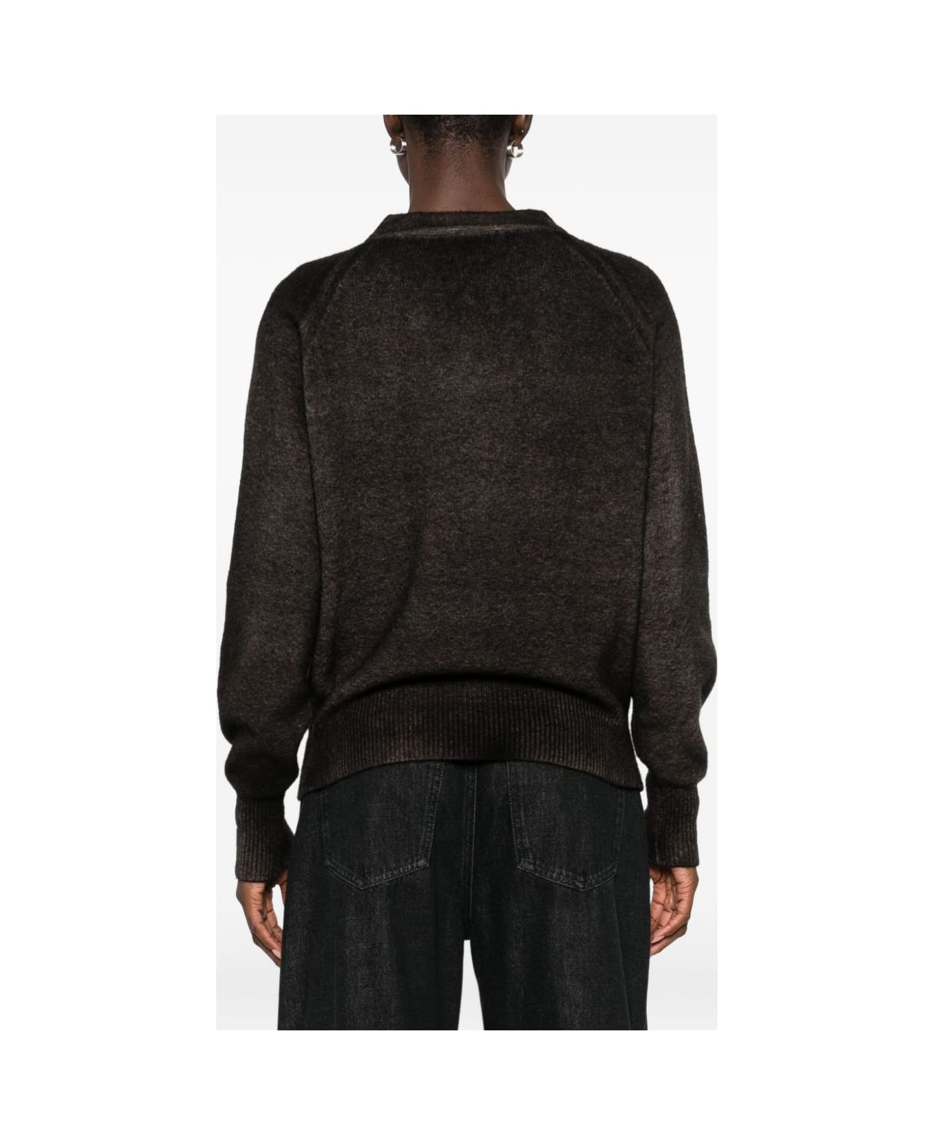Avant Toi Wool And Cashmere V-necked Cardigan - Brown