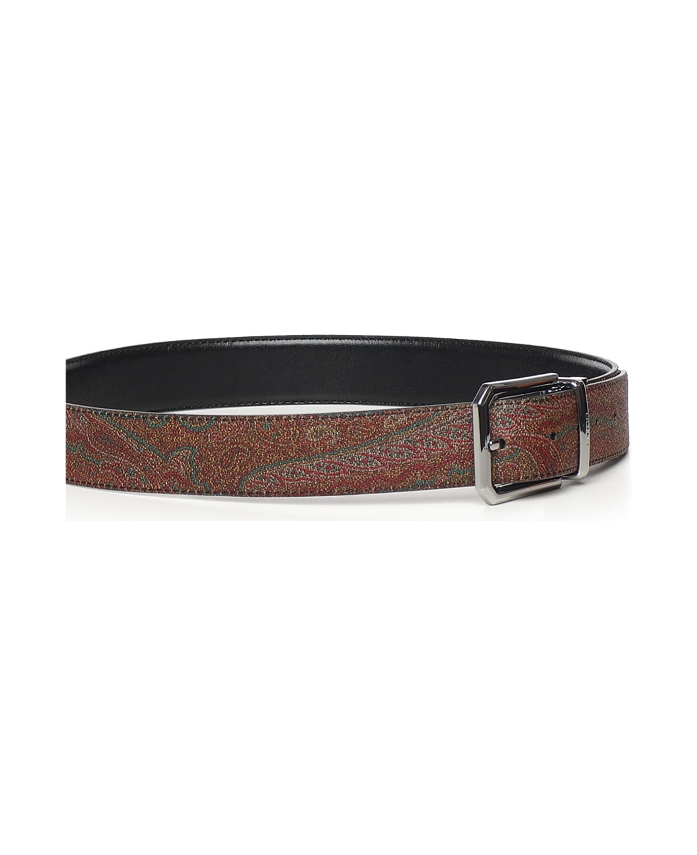 Etro Reversible Leather Belt - Brown/black