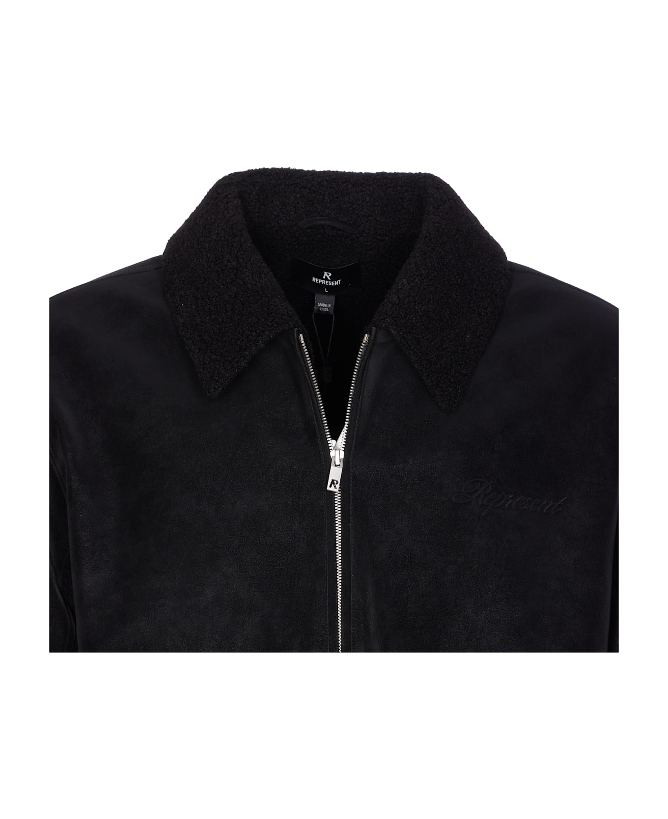 REPRESENT Shearling Jacket - Black