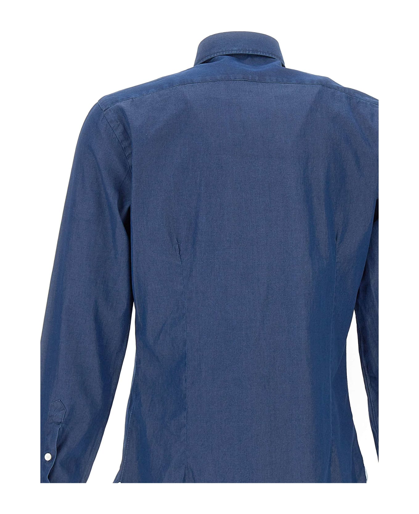 Barba Napoli "dandy Life" Cotton Shirt - BLUE