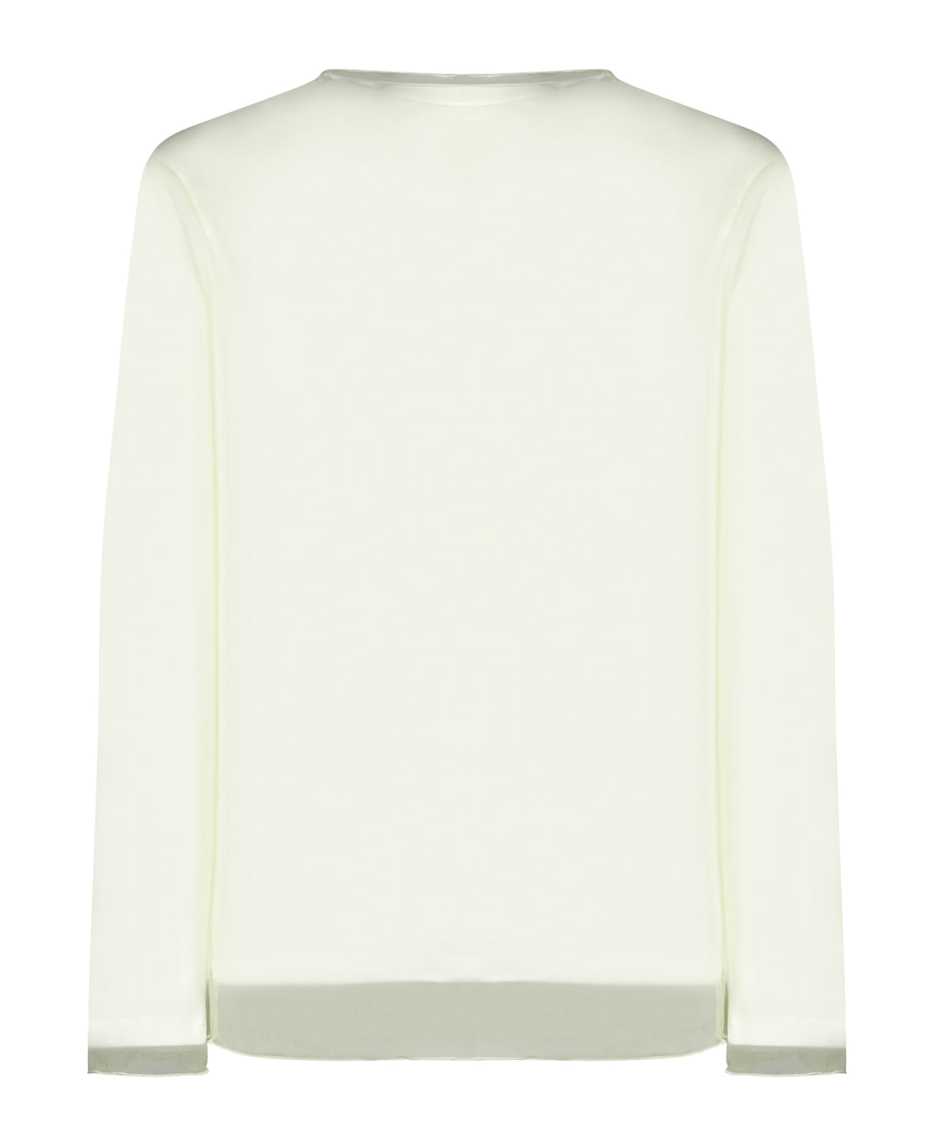 Jil Sander Logo Printed Long-sleeved T-shirt - Pistacchio cream (745 + 104)