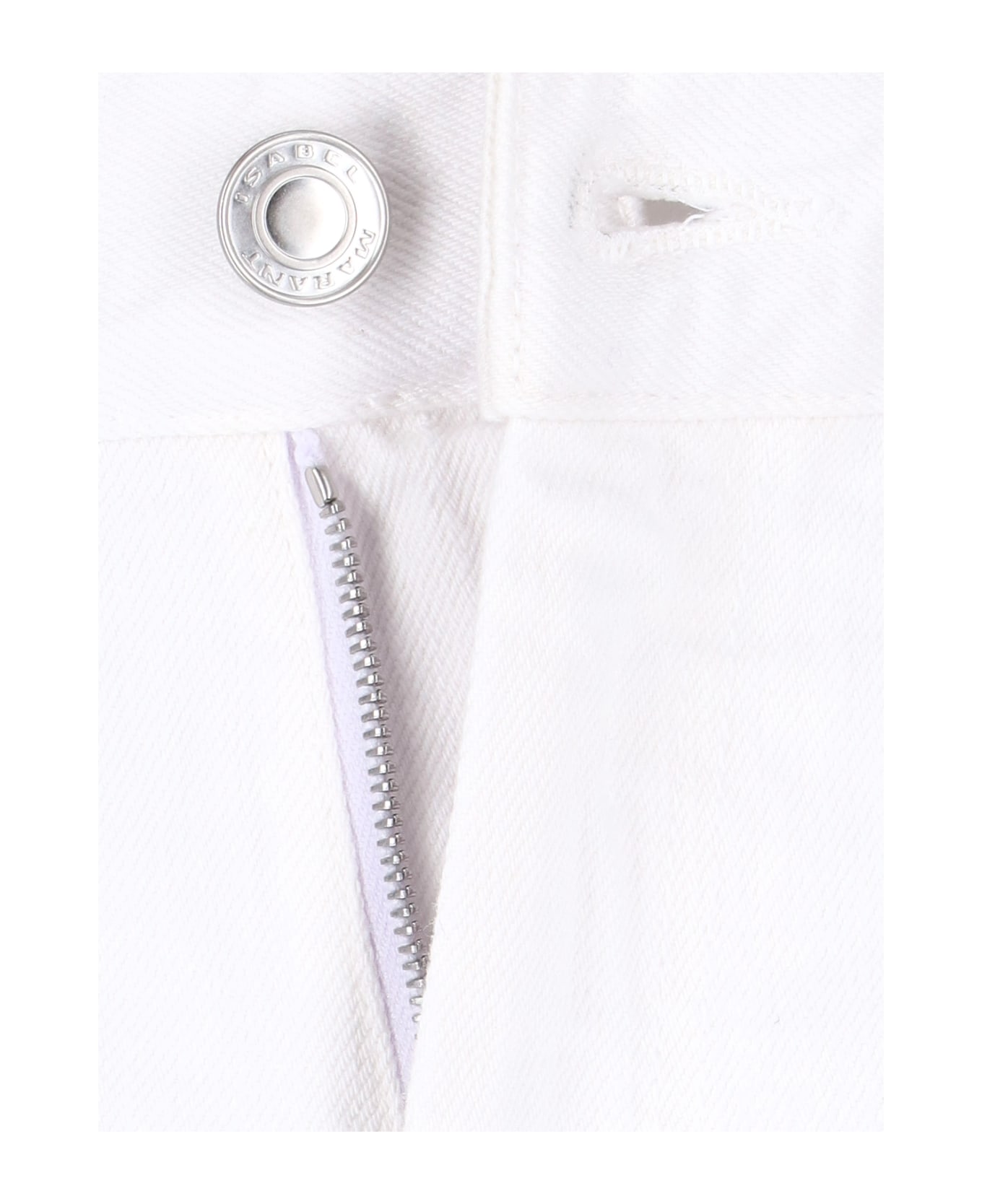 Isabel Marant Slim Fit Jeans - White ボトムス