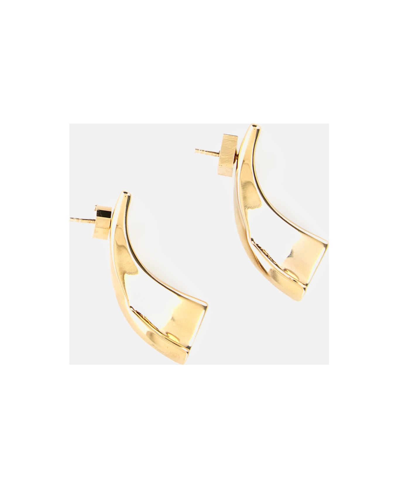 Jacquemus Les Boucles J Earrings - Golden