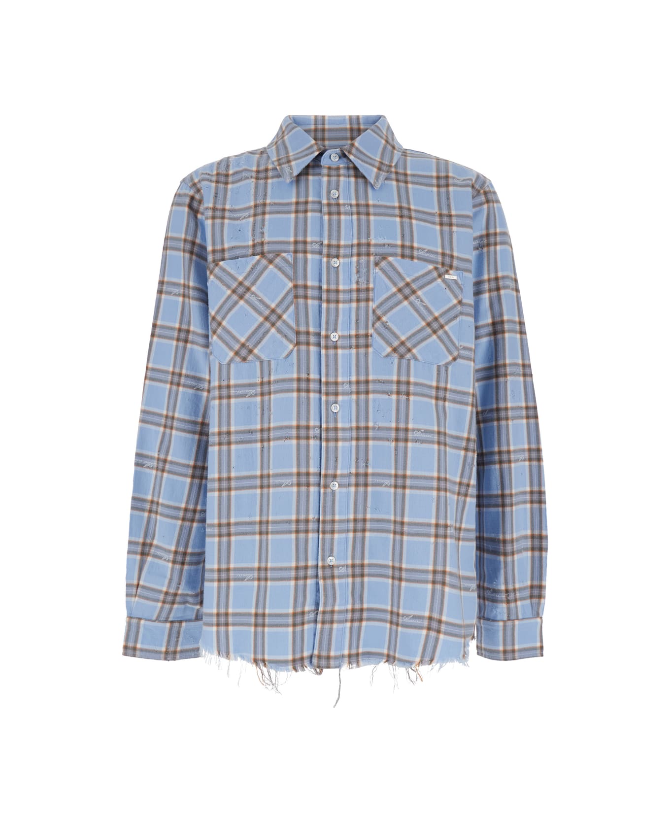 AMIRI Shotgun Flannel - Light blue