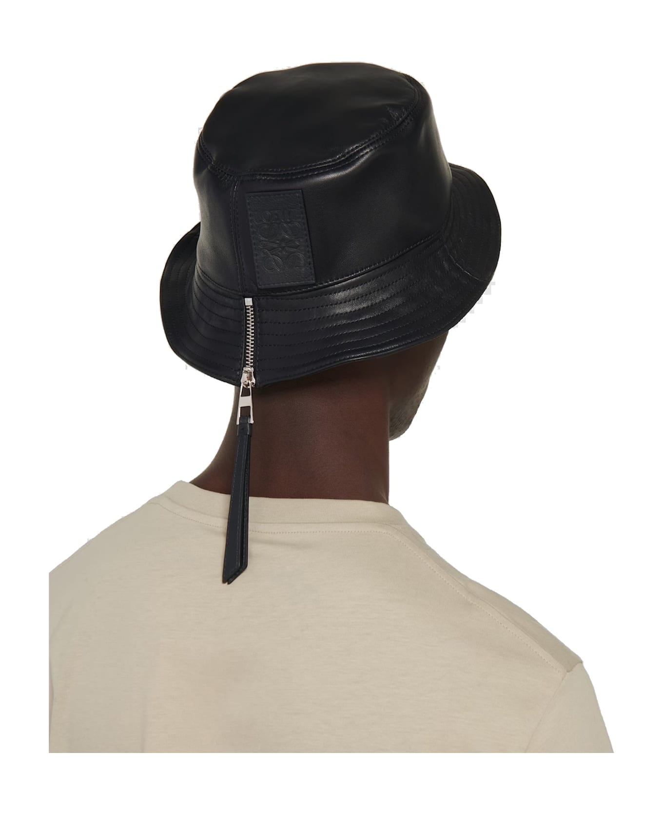 Loewe Leather Fisherman Hat - Black