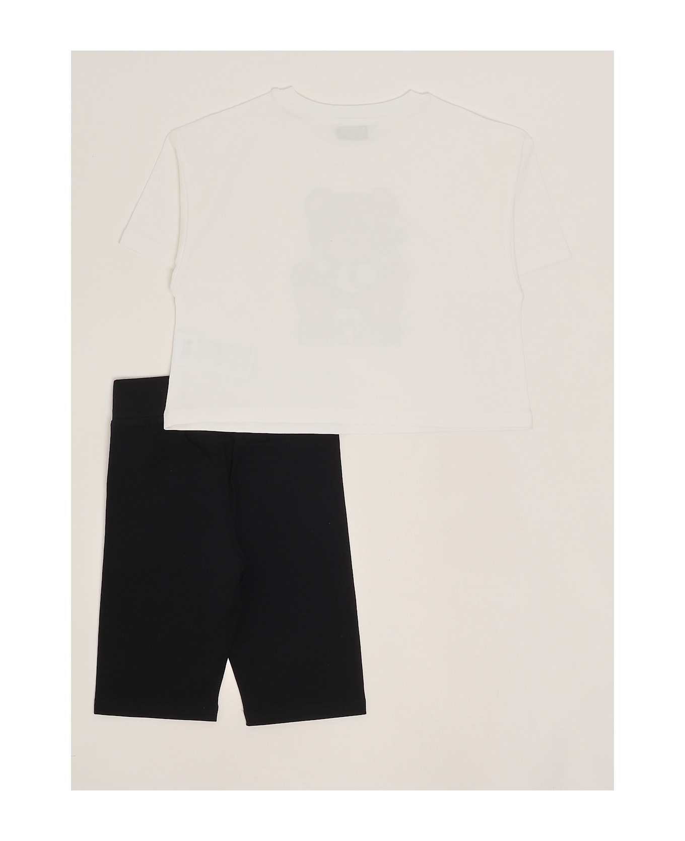 Moschino T-shirt+shorts Suit - BIANCO-NERO