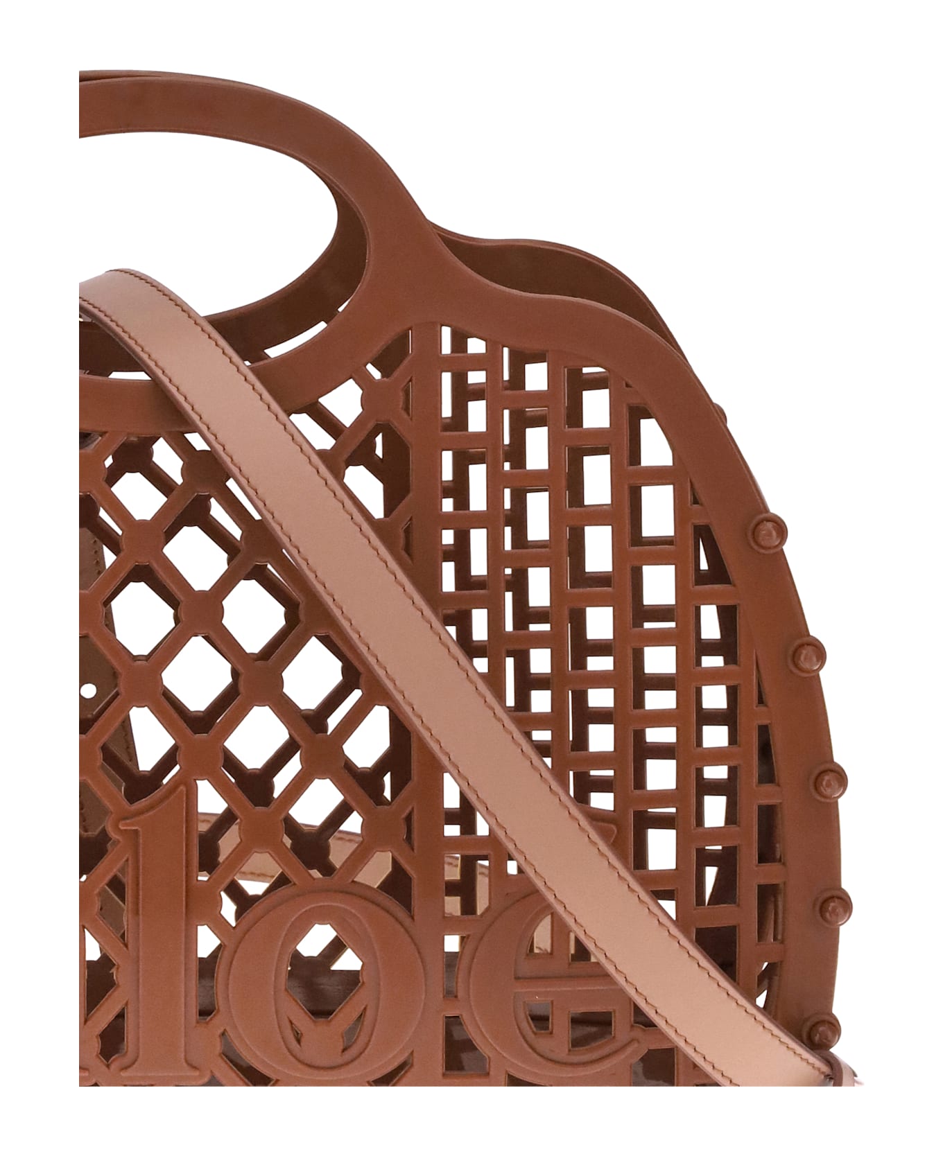 Chloé Cage Handbag - BROWN