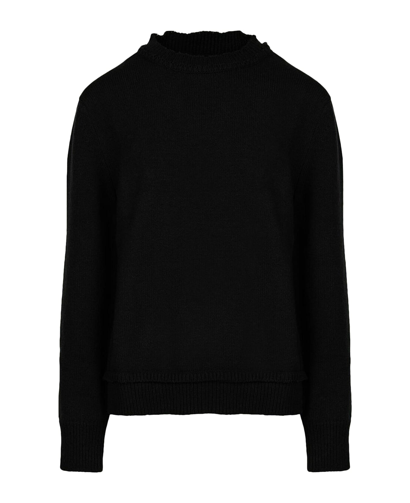 Maison Margiela Knitted Drop-shoulder Cardigan - F Black