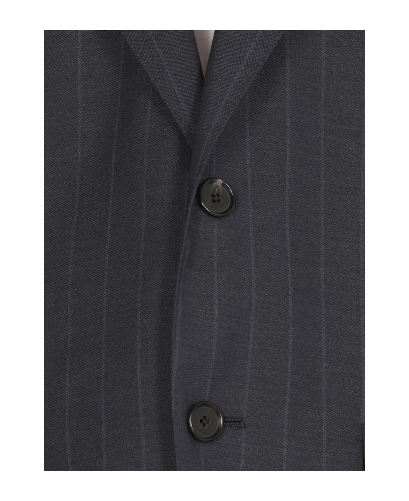 Caruso Wool Suit - Blue
