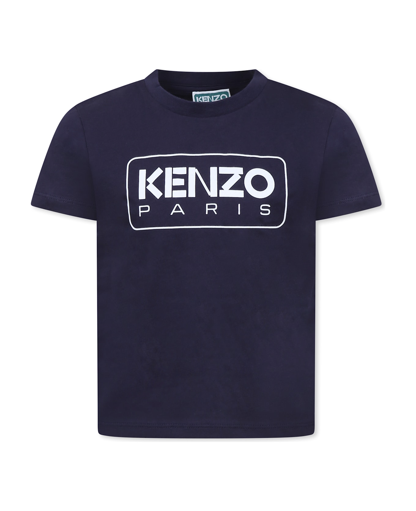 Kenzo Kids Blue T-shirt For Kids With Logo - Blue