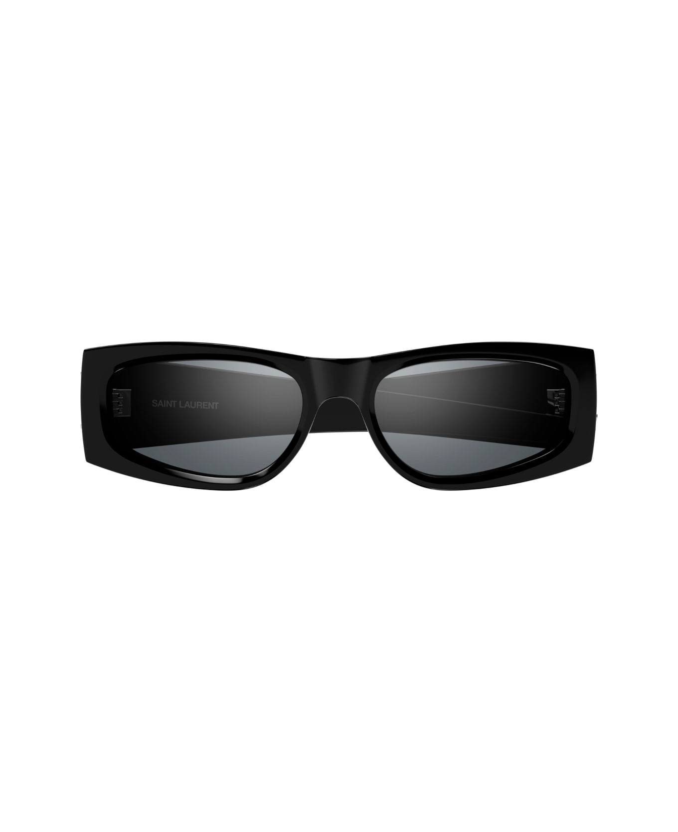 Saint Laurent Eyewear Saint Laurent Sl M140 Linea Monogram 002 Black Silver Sunglasses - Nero