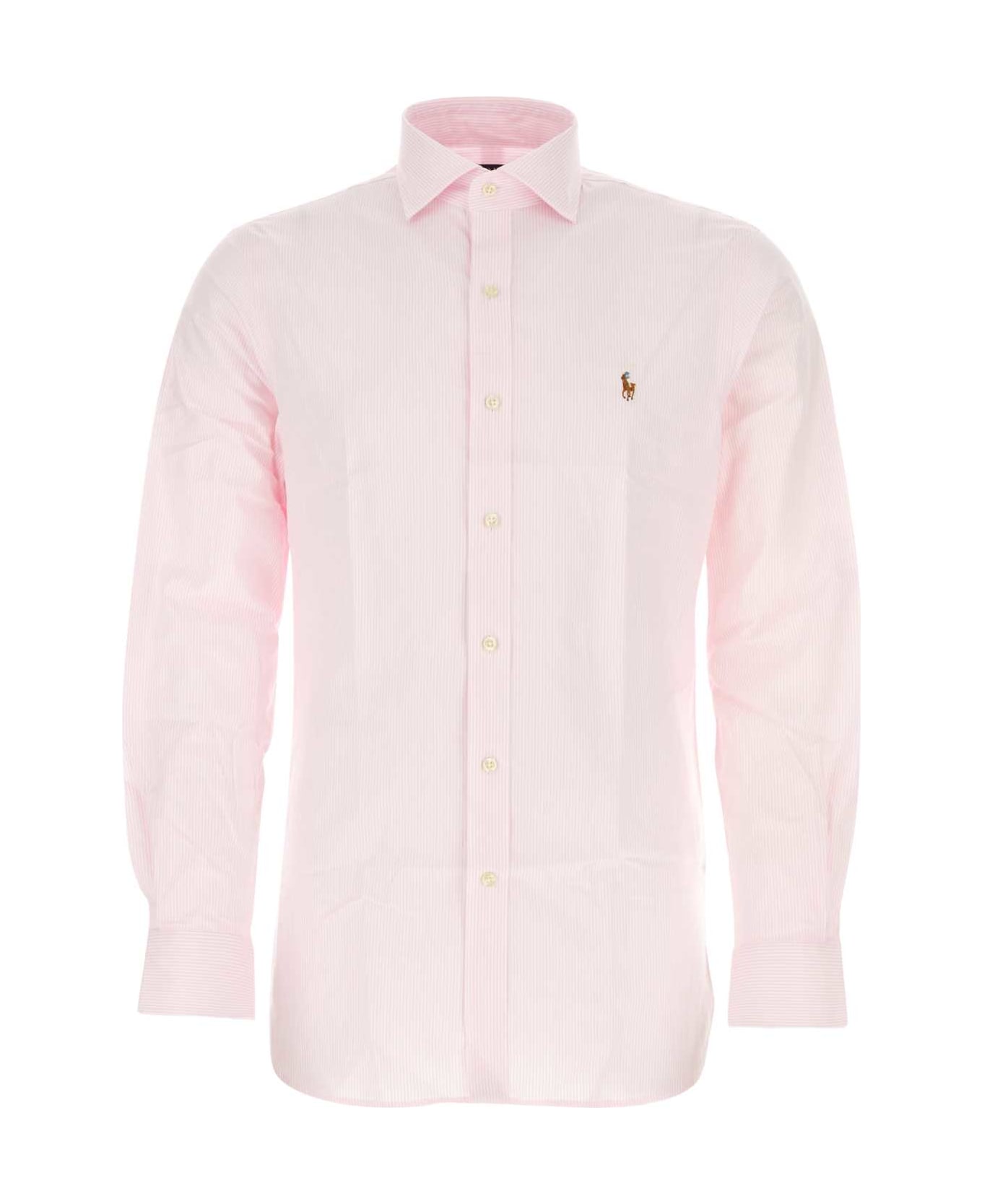 Polo Ralph Lauren Embroidered Oxford Shirt - PINKWHITE
