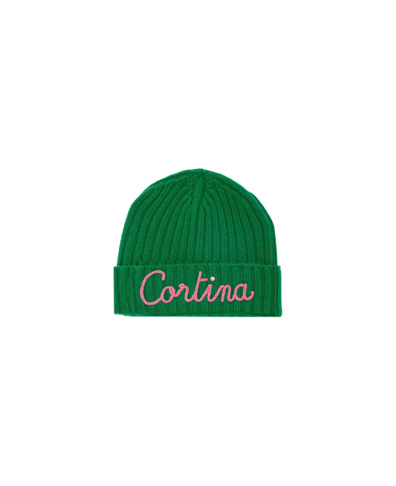MC2 Saint Barth Woman Hat With Cortina Embroidery - GREEN