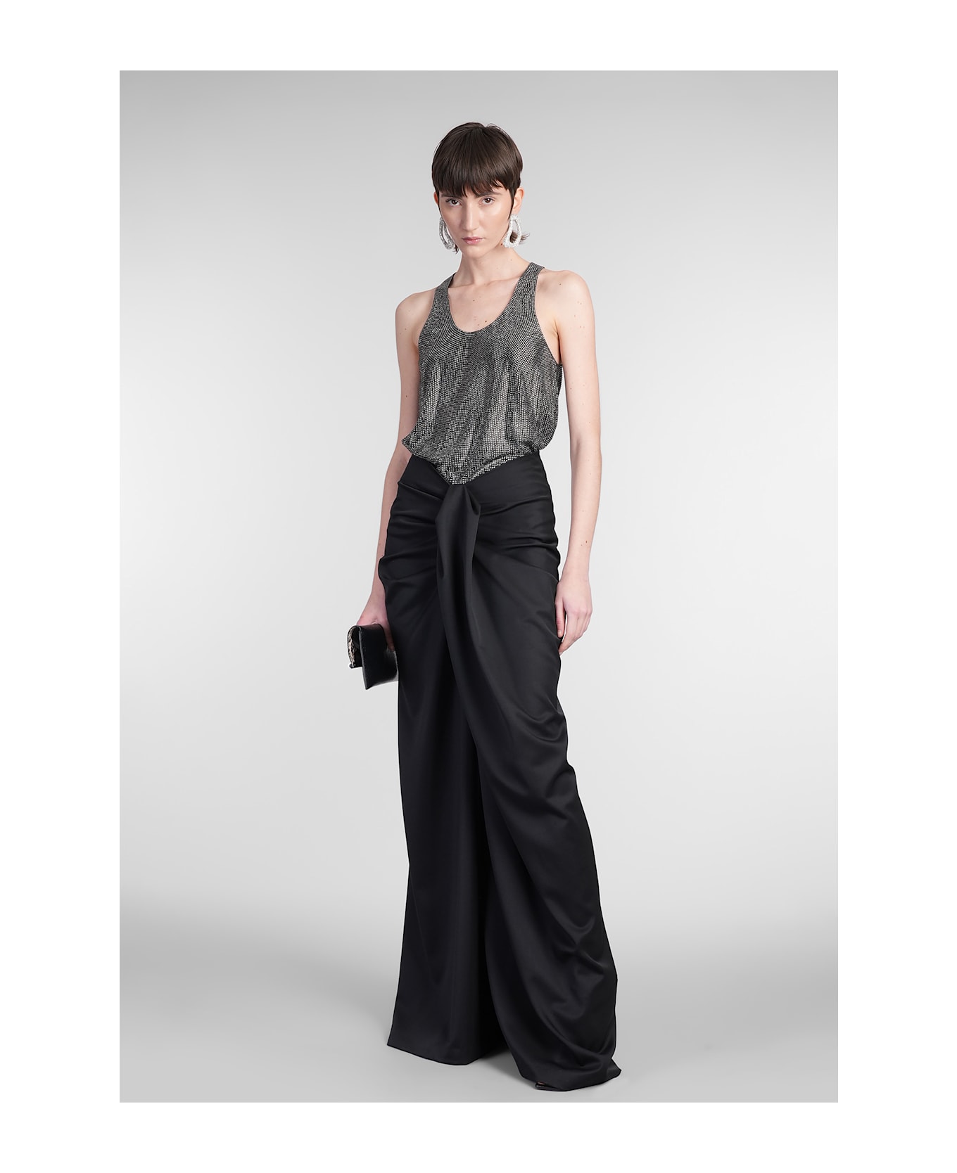 Giuseppe di Morabito Tank Top In Black Viscose - black