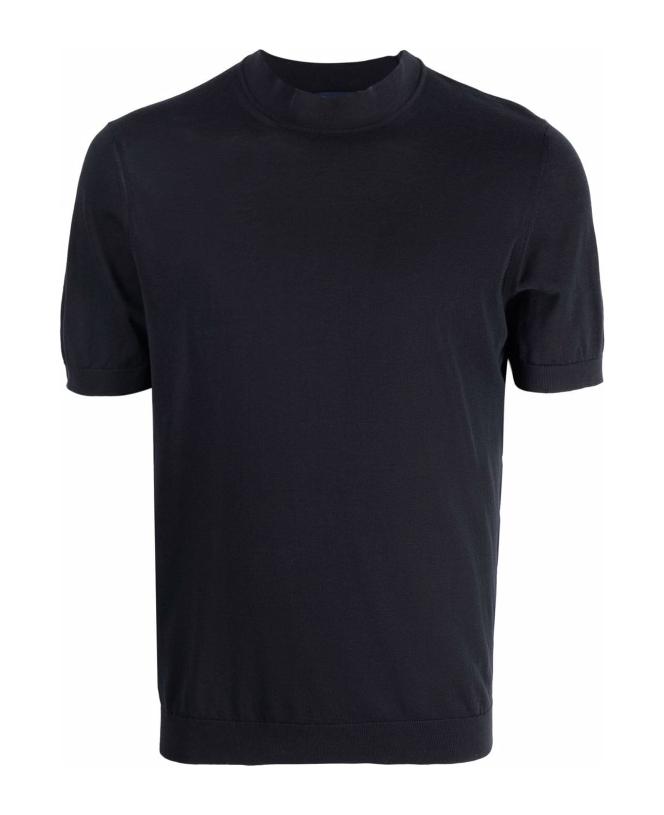 Drumohr Blue Cotton T-shirt - Blue