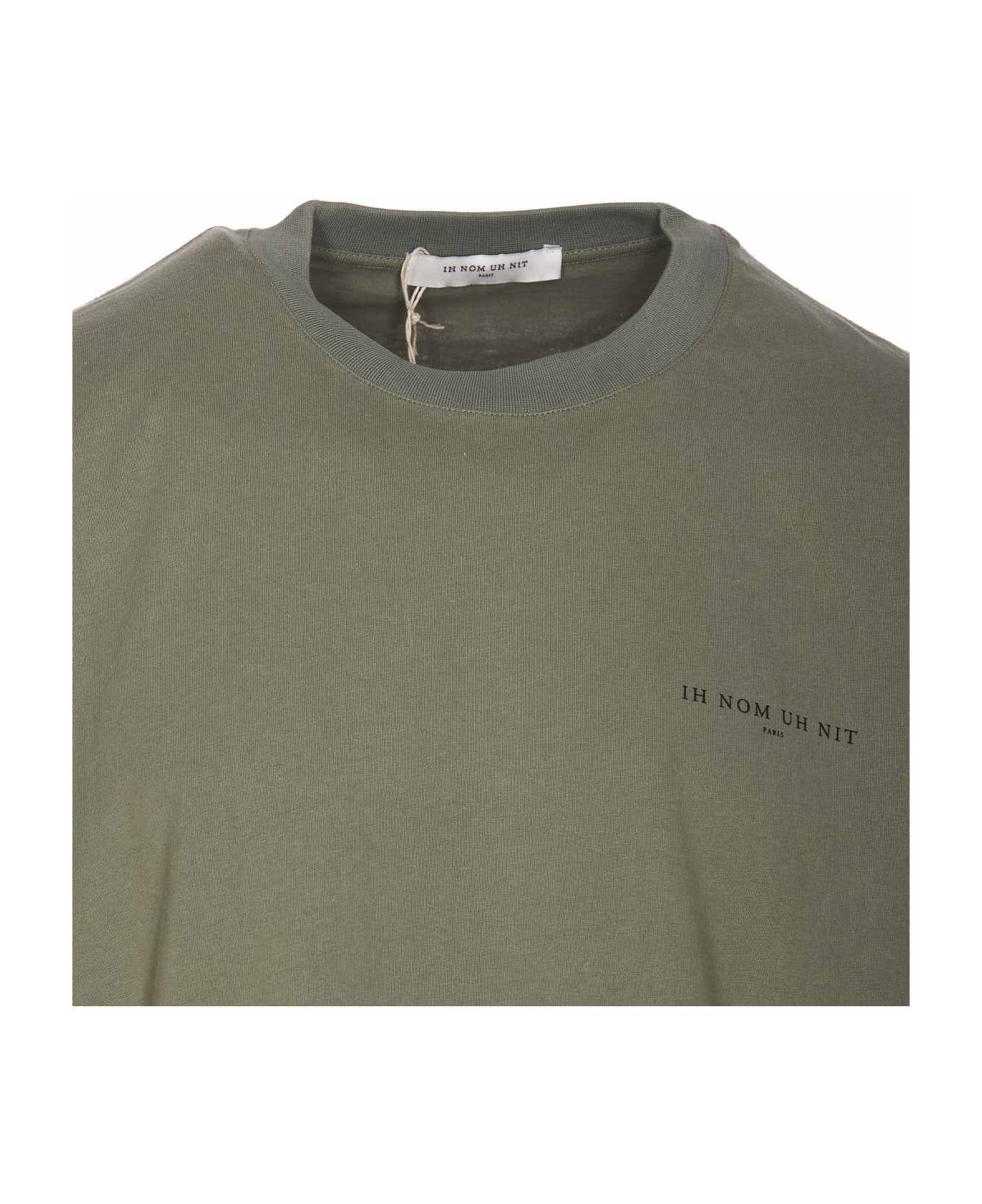 ih nom uh nit Logo T-shirt - Green シャツ