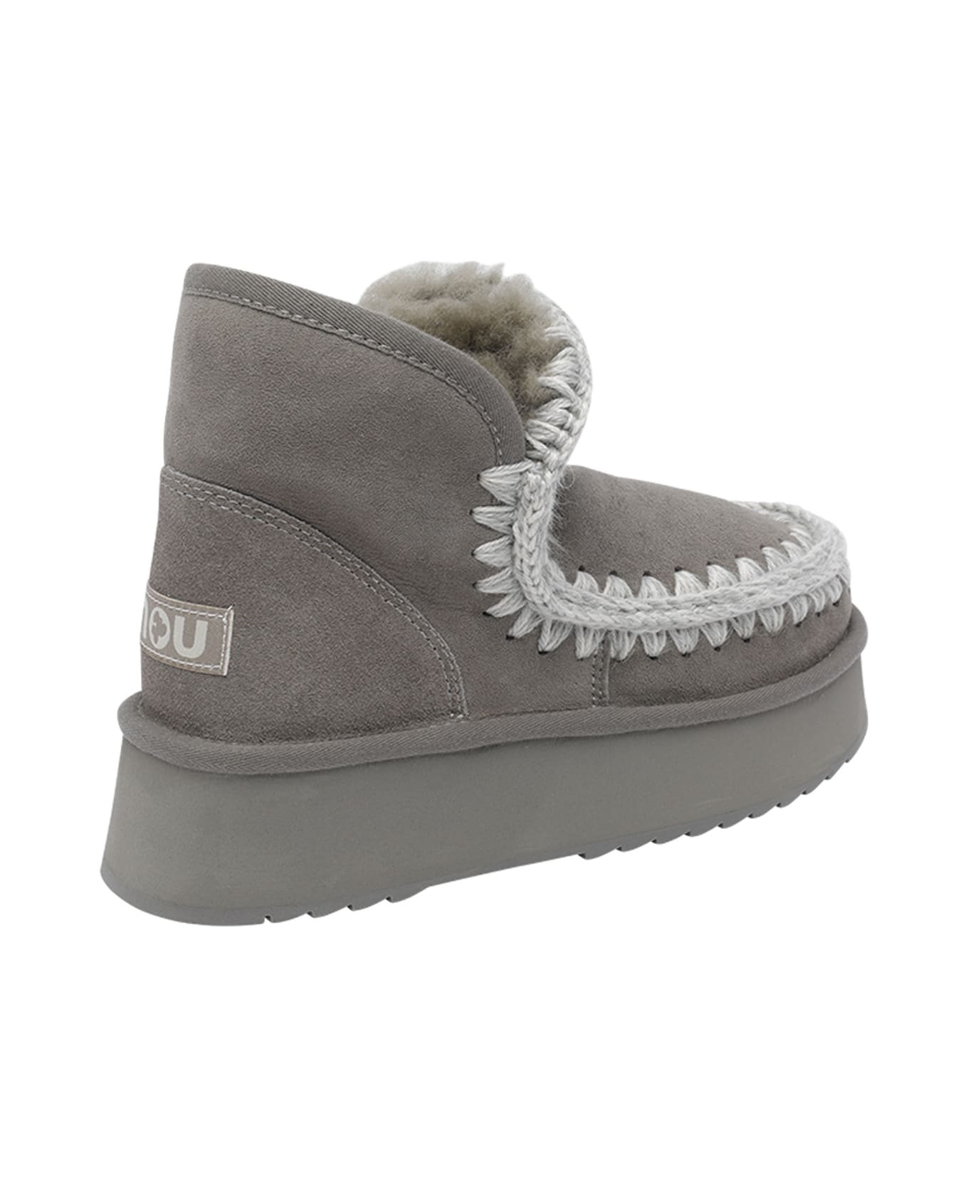 Mou Mini Eskimo Platform Booties - Grey