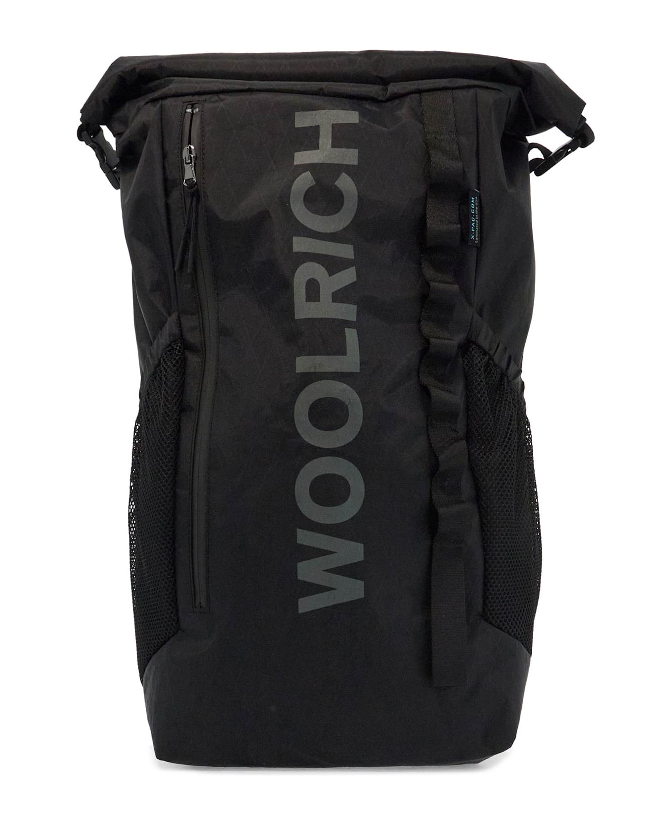 Woolrich Rolltop Backpack Made Of X - BLACK (Black)