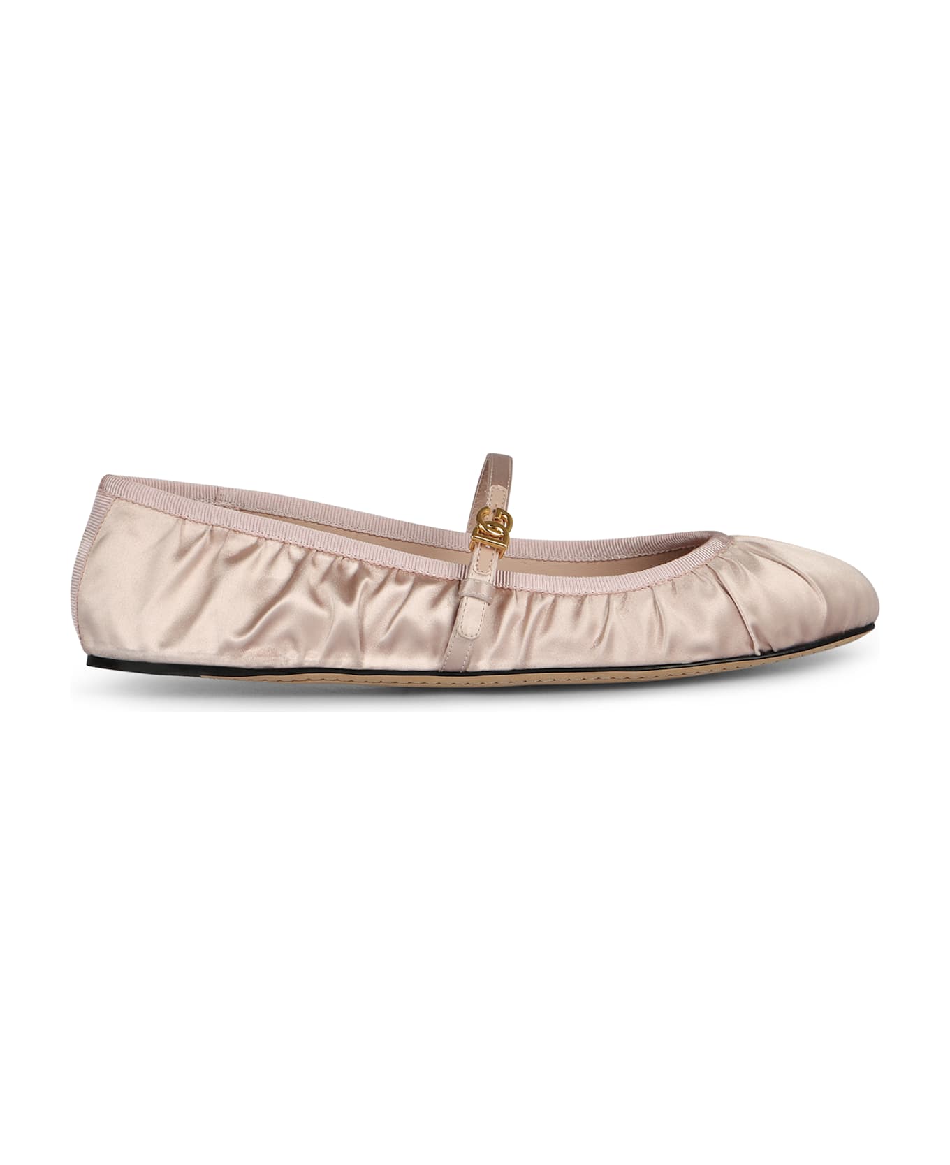 Dolce & Gabbana Satin Ballet Flats - Pale pink