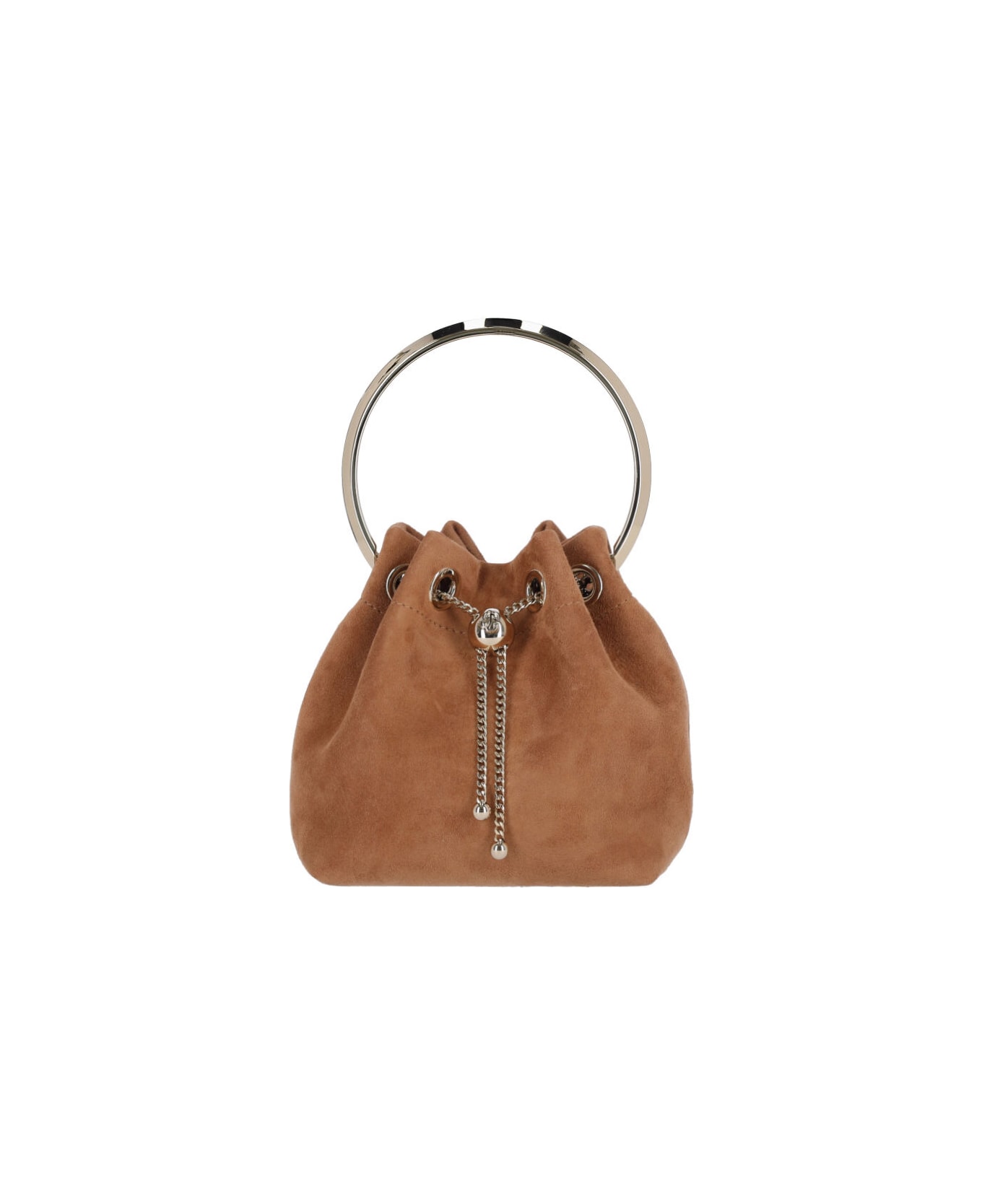 Jimmy Choo "bon Bon" Mini Bucket Bag - Brown
