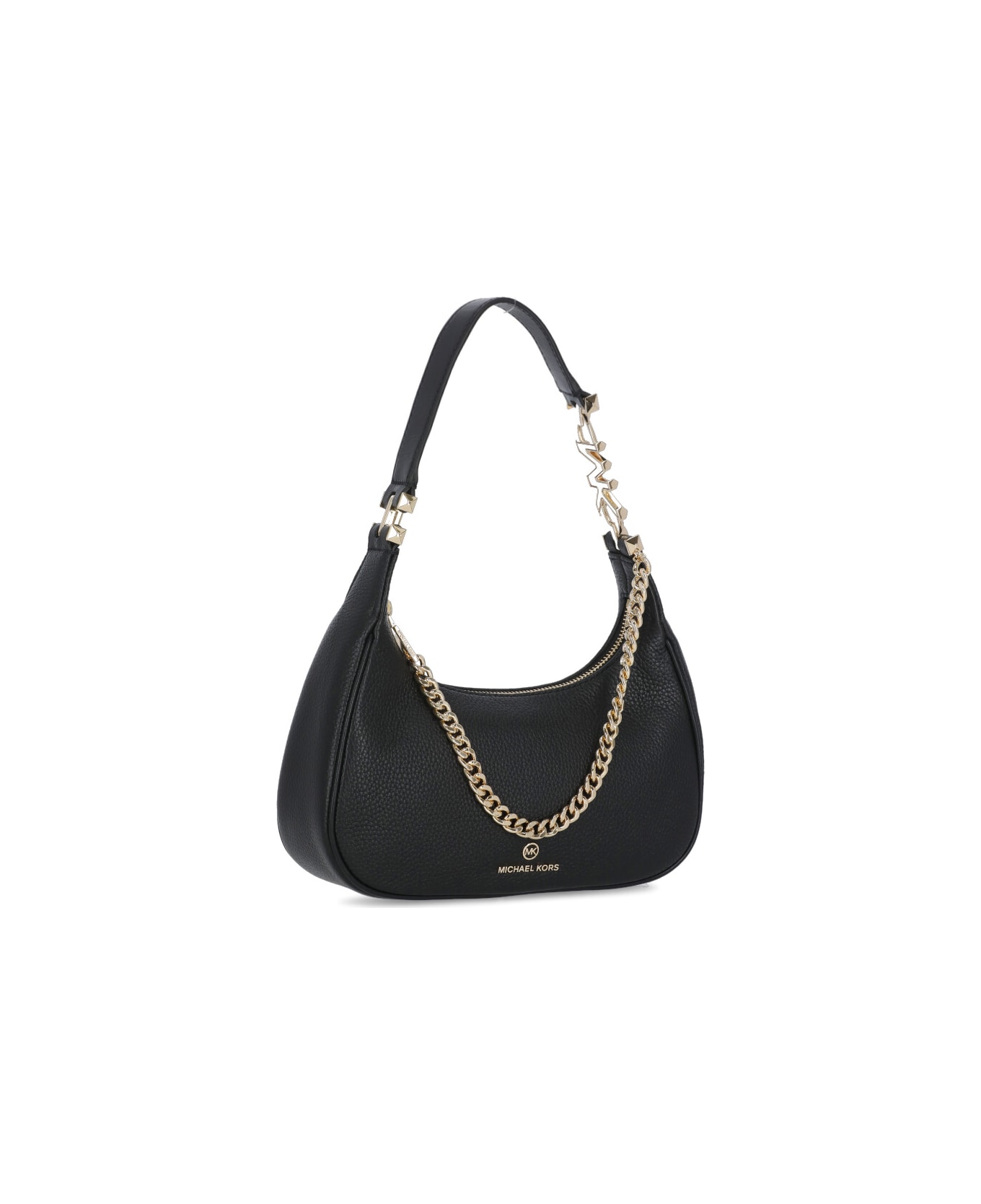 Michael Kors Logo Leather Handbag - Black