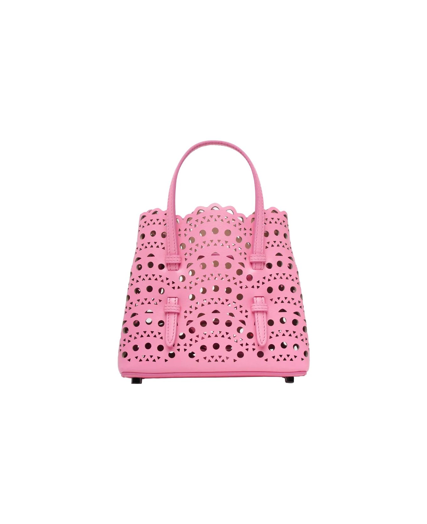 ピンクベージュ可愛い【ALAIA Le mina 16 Vienne レザーバッグ ピンクベージュ可愛い【ALAIA Le mina 16 Vienne レザーバッグ