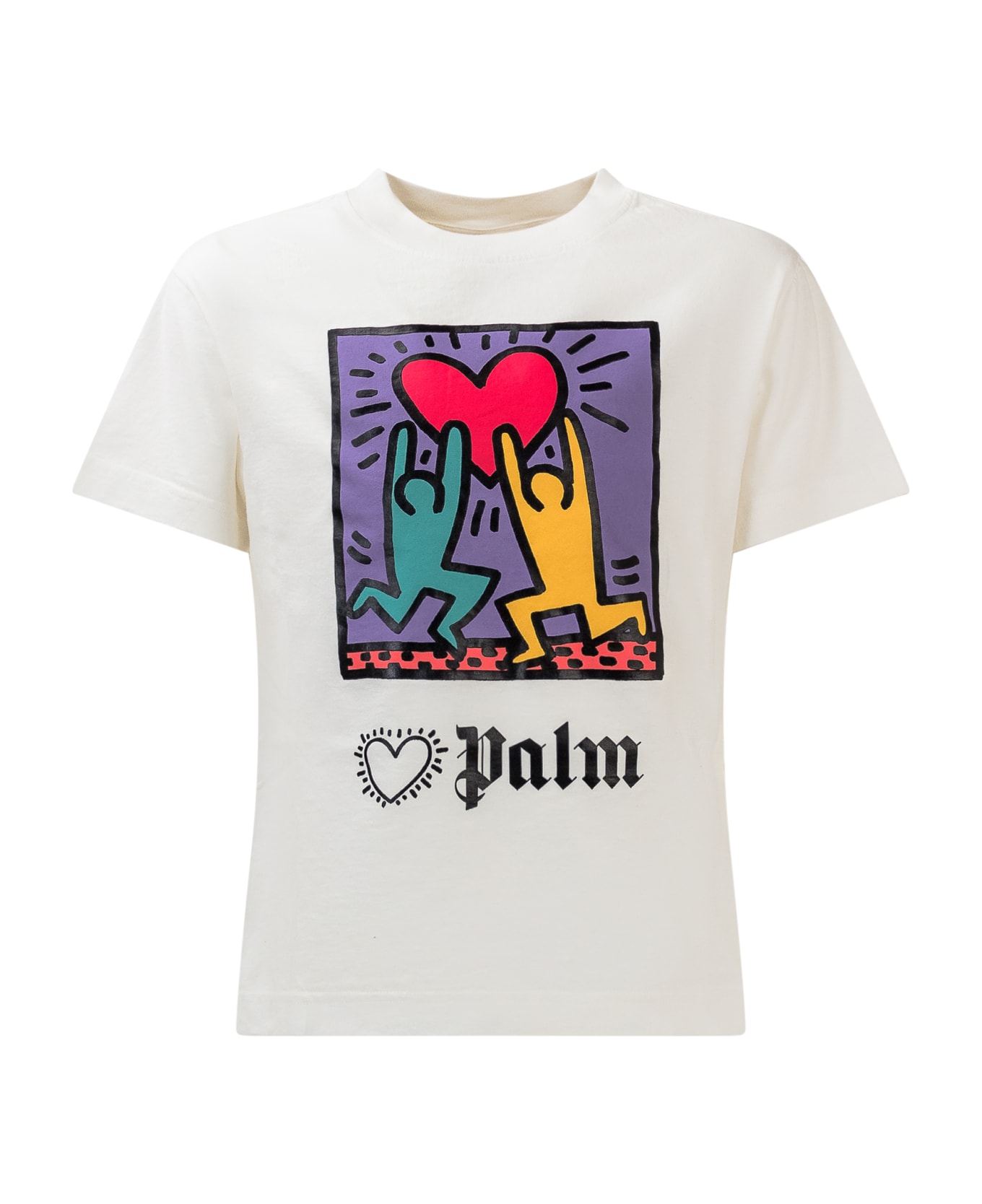 Palm Angels X Keith Haring T-shirt - OFF WHITE VIOL Tシャツ＆ポロシャツ