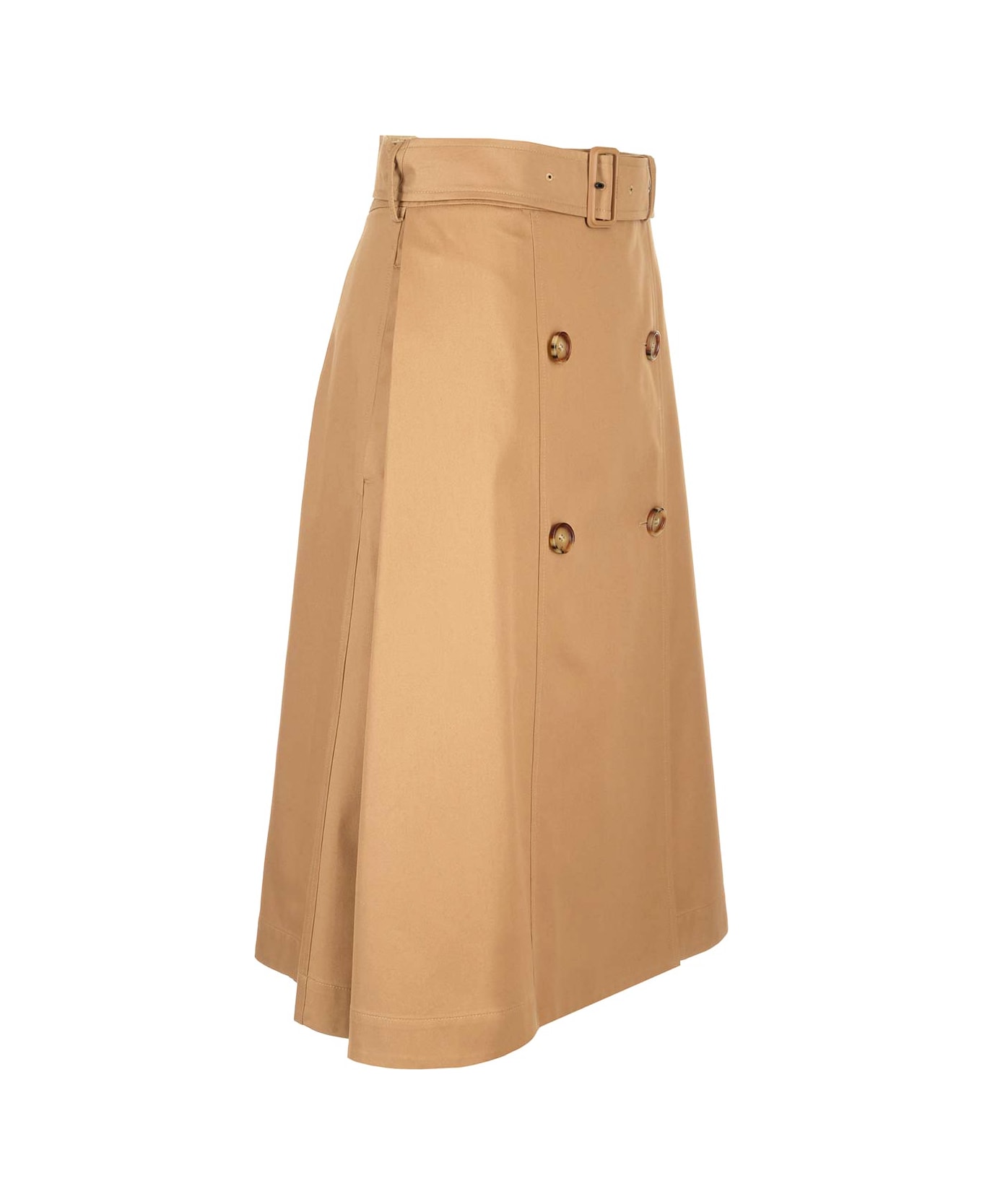 Burberry 'baleigh' Trench-style Skirt - Beige