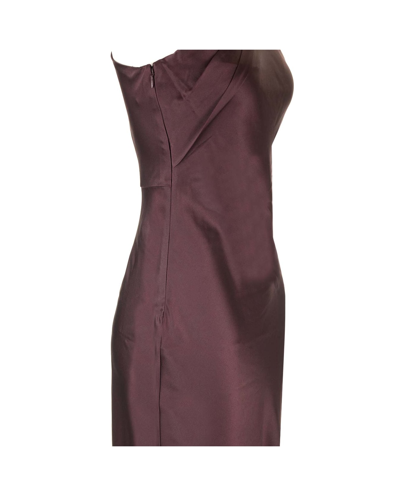 Roland Mouret Silk Gown Dress - Brown
