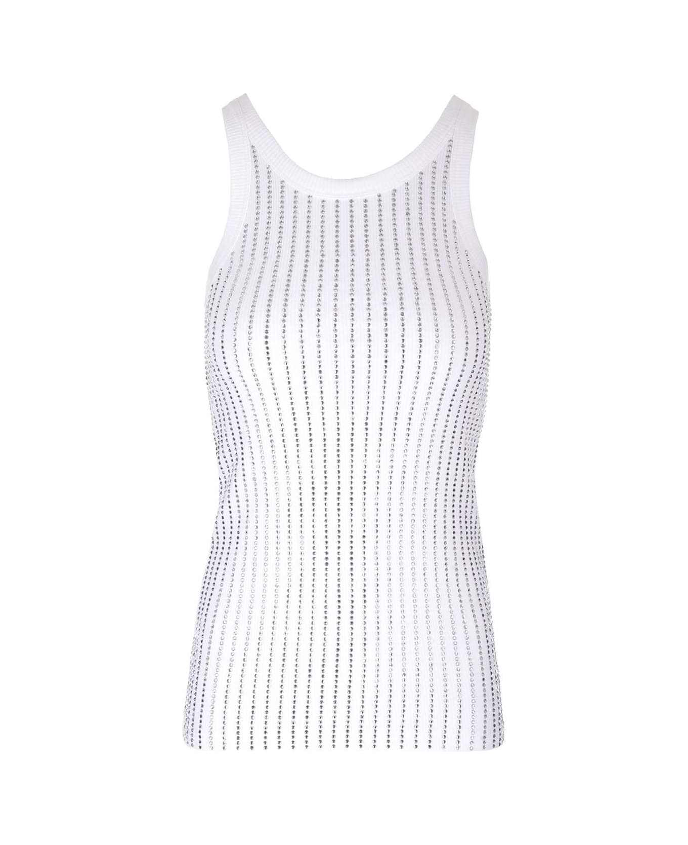 The Attico Jersey Top - White