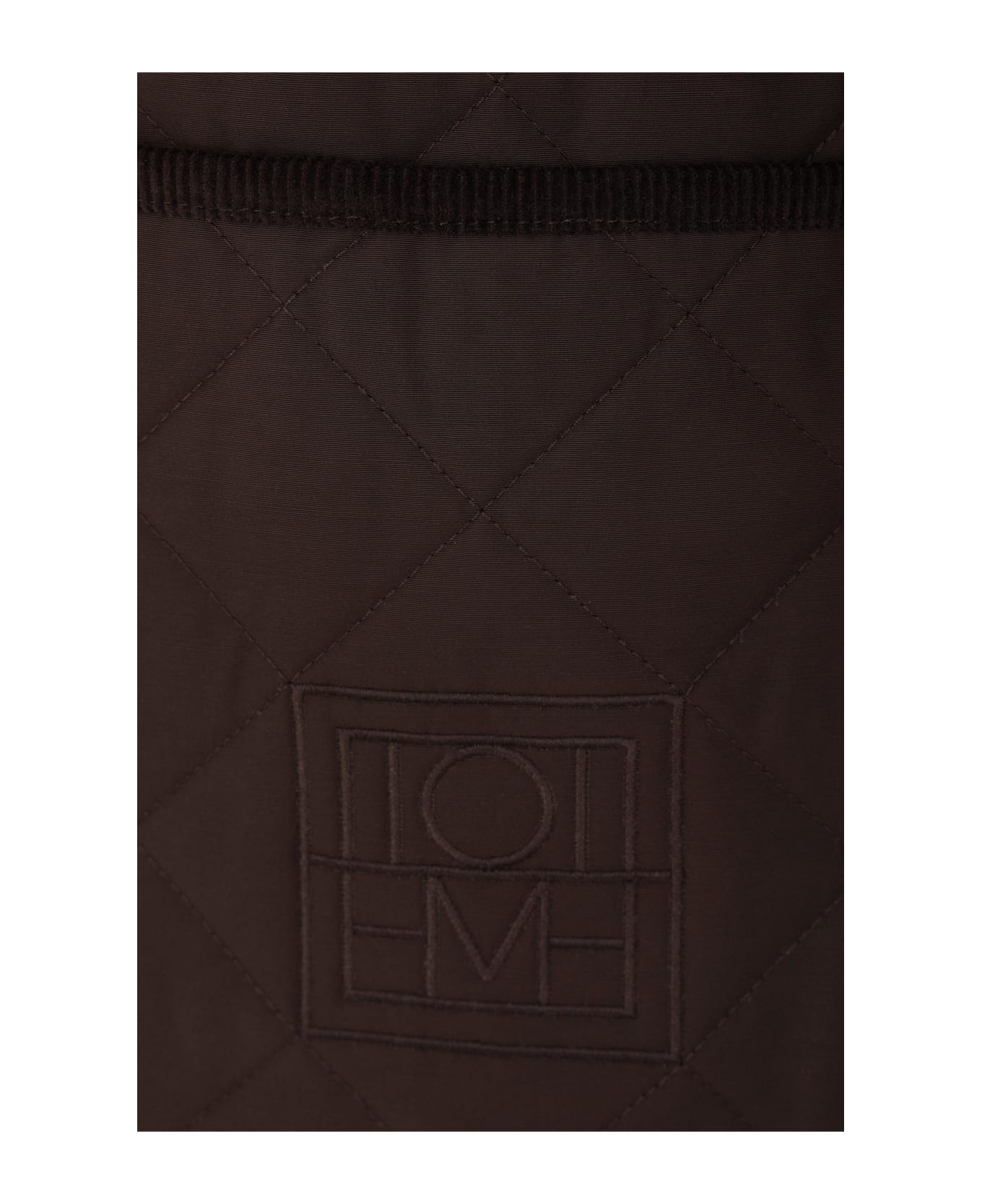 Totême Nylon Quilted Jacket - Brown