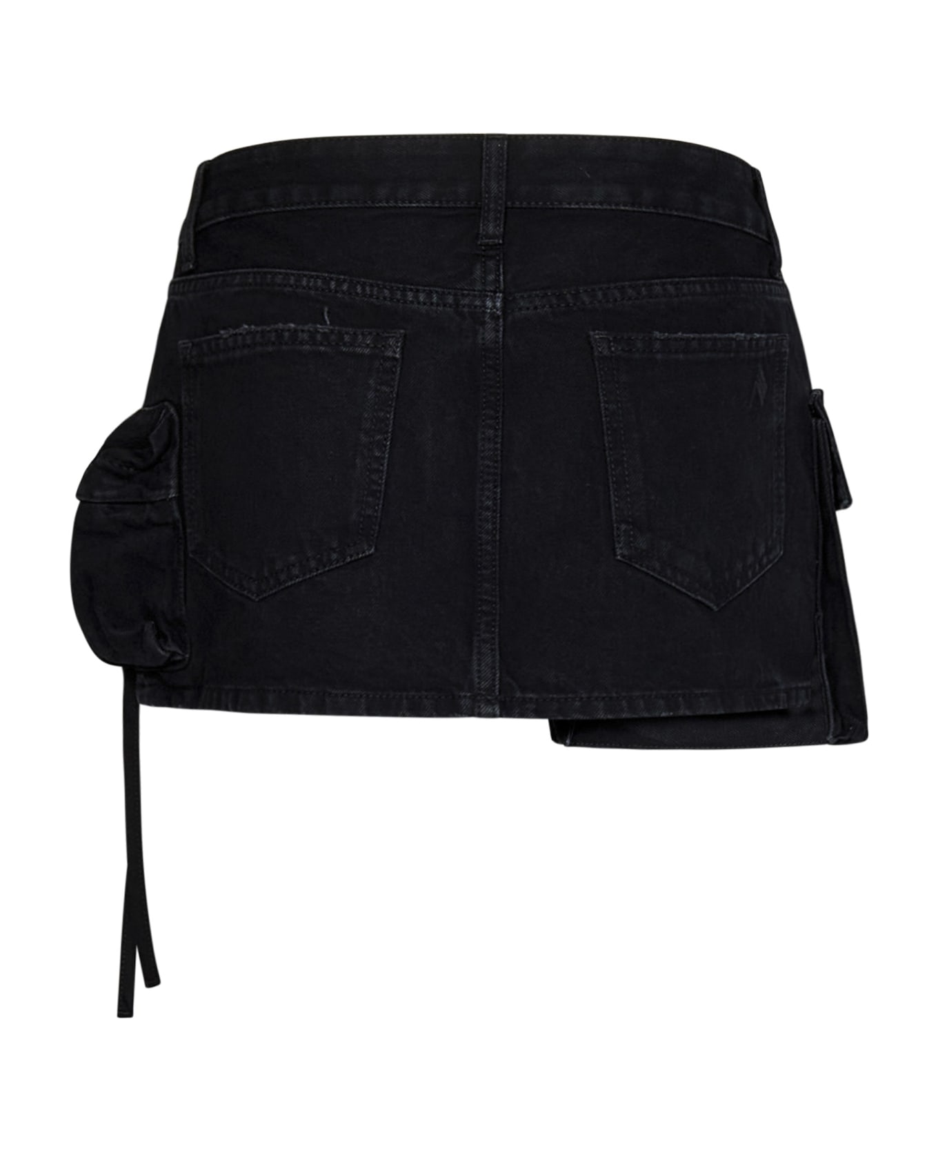 The Attico Fay Mini Denim Skirt - Black スカート