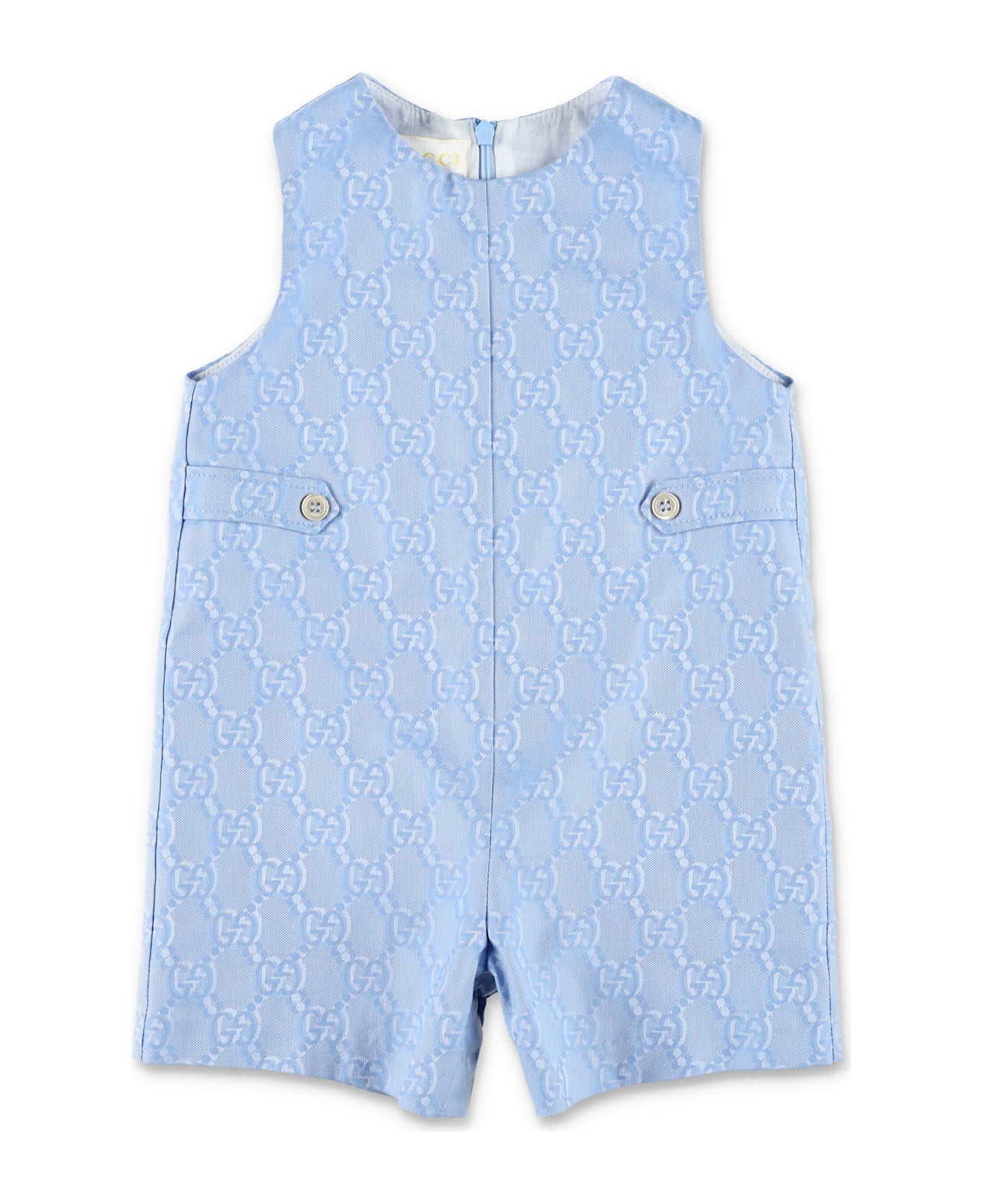 Gucci Kid - Gg Shadow Cotton Overall - LIGHT BLUE