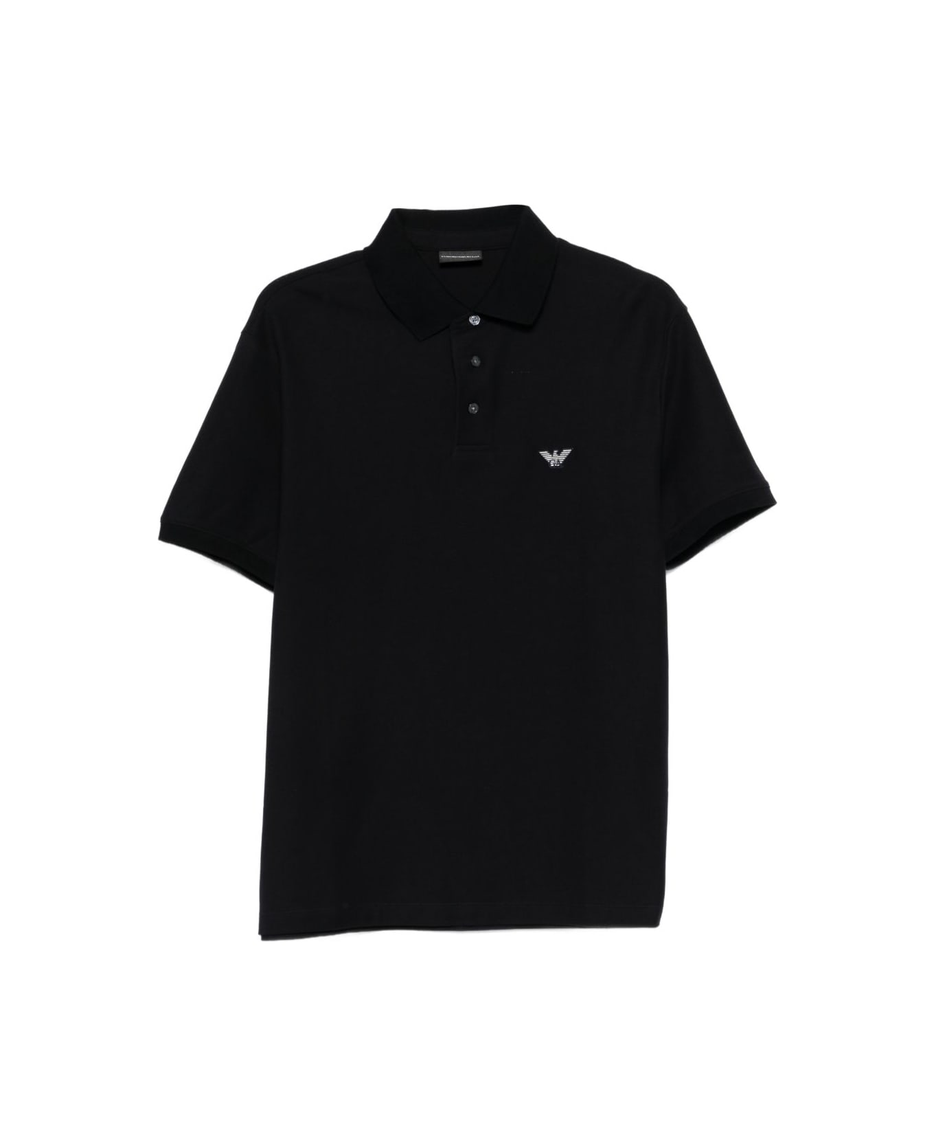 Emporio Armani Cotton Polo Shirt - Blue