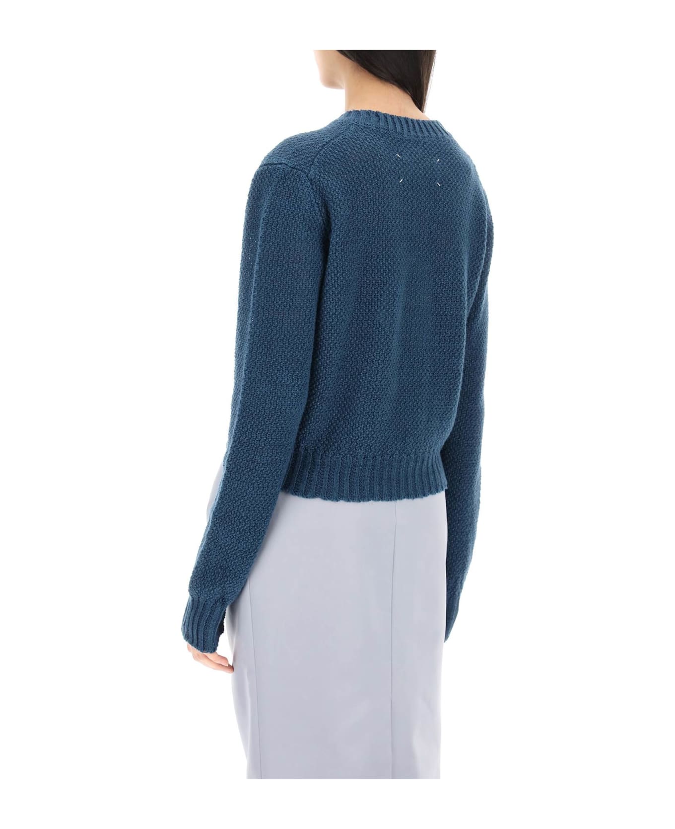Maison Margiela Boucle Sweater - BLUE (Blue) ニットウェア