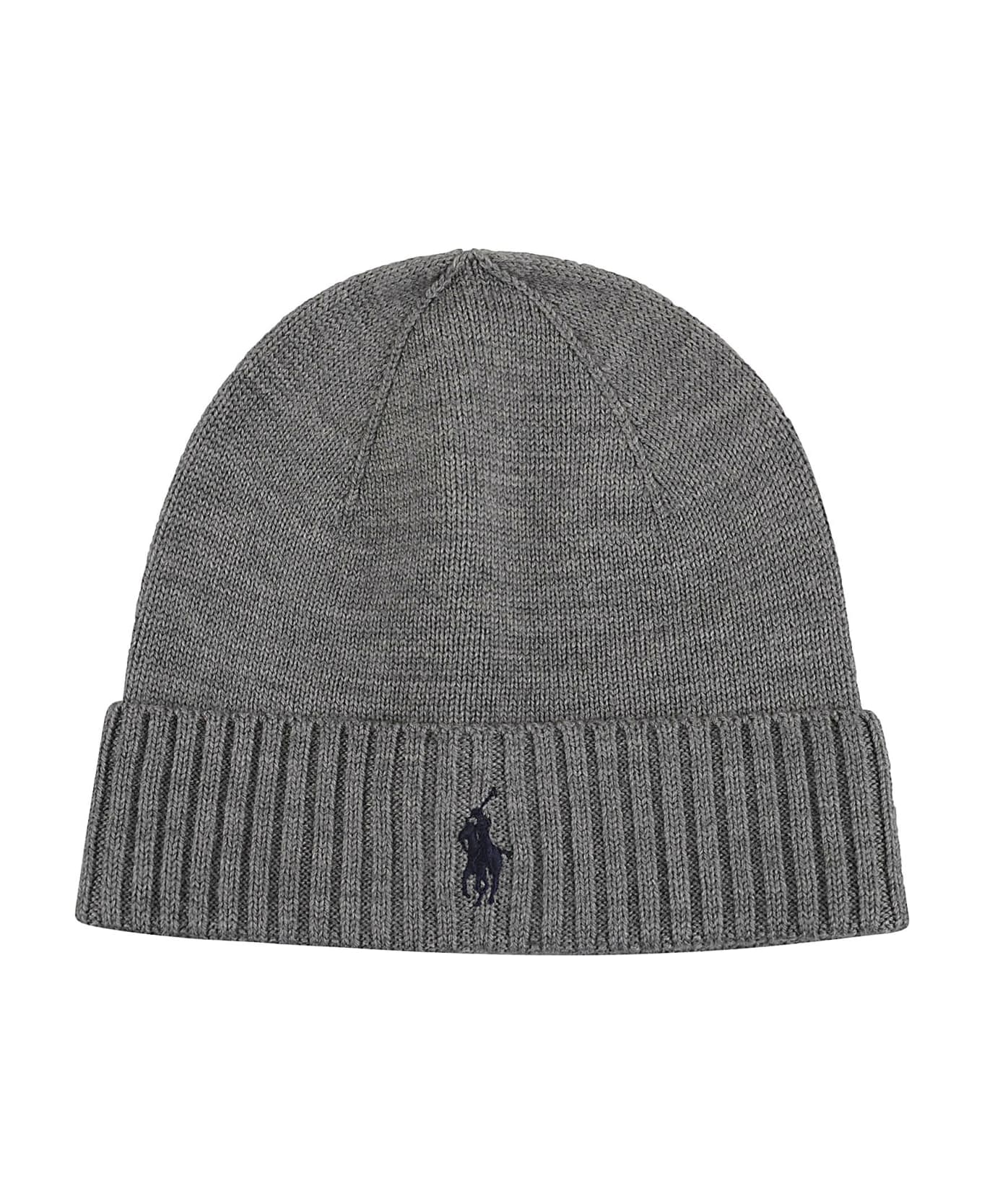 Polo Ralph Lauren Logo Beanie - Fawn Grey Heather