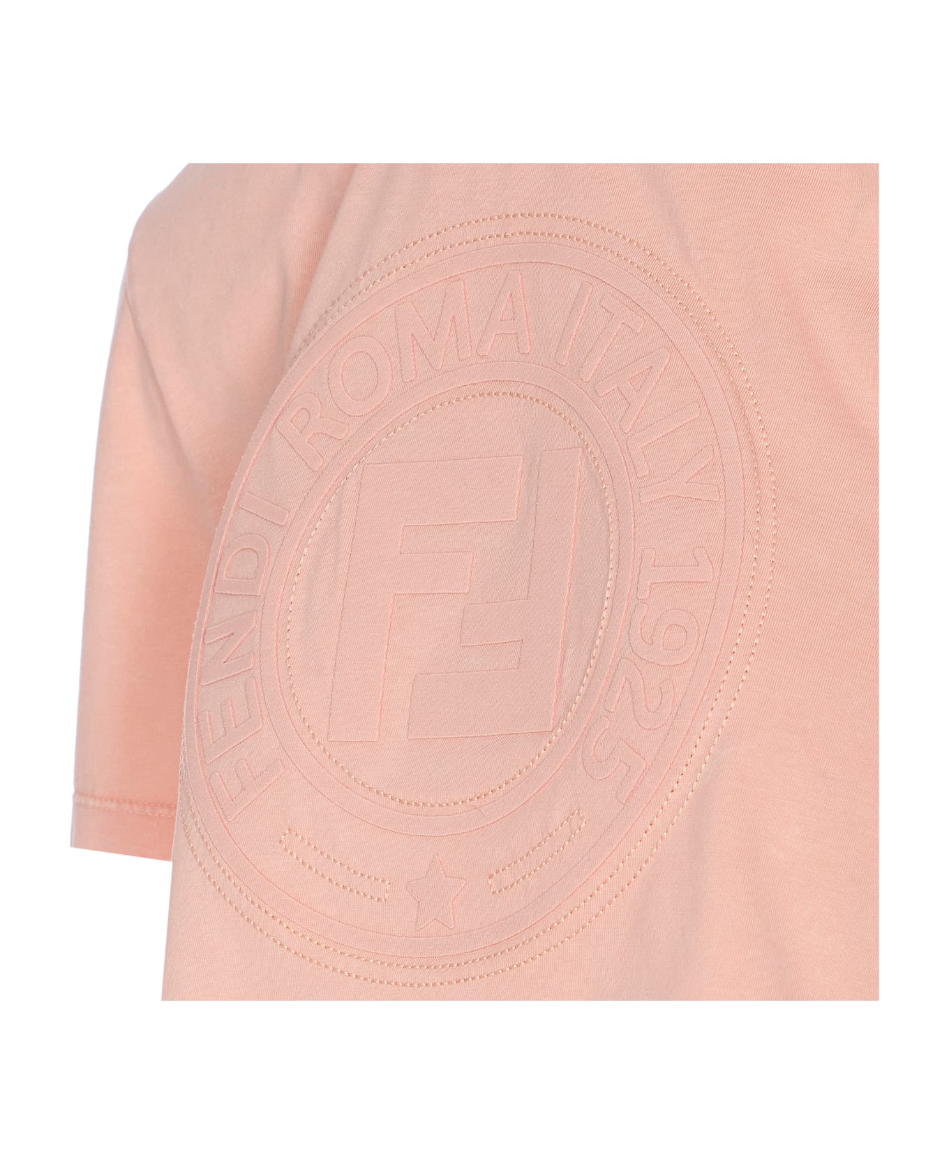 Fendi Pink Cotton T-shirt - STRAWBERRY