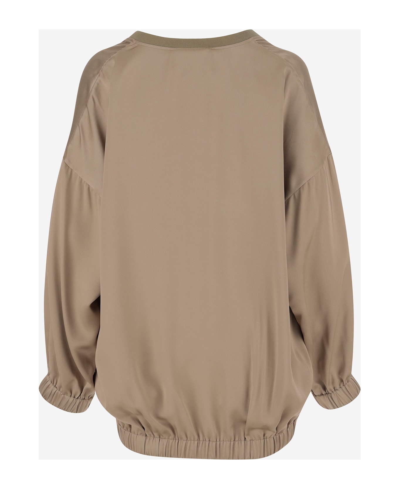 Sa Su Phi Silk And Viscose Cardigan - Beige