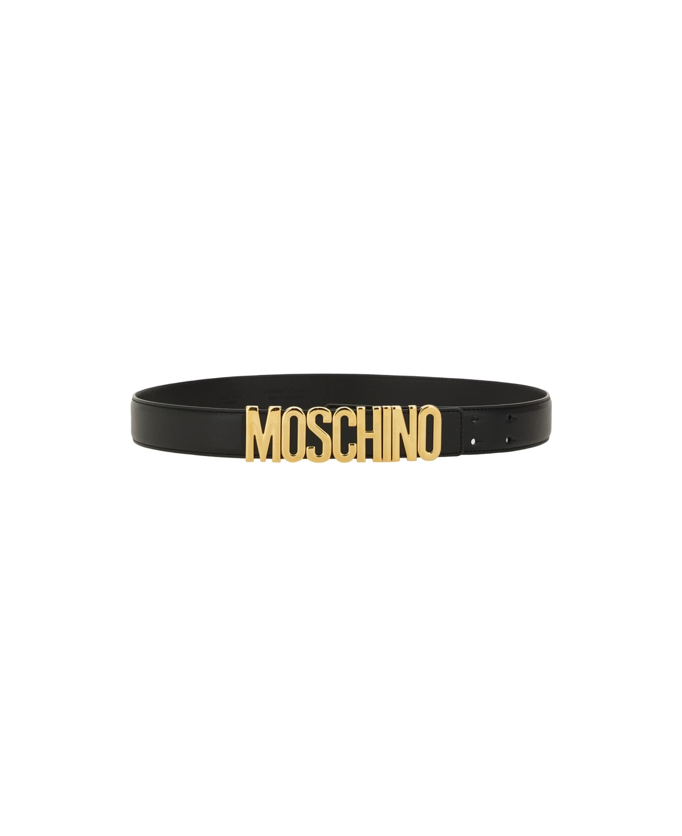 Moschino Cinrua With Logo - BLACK
